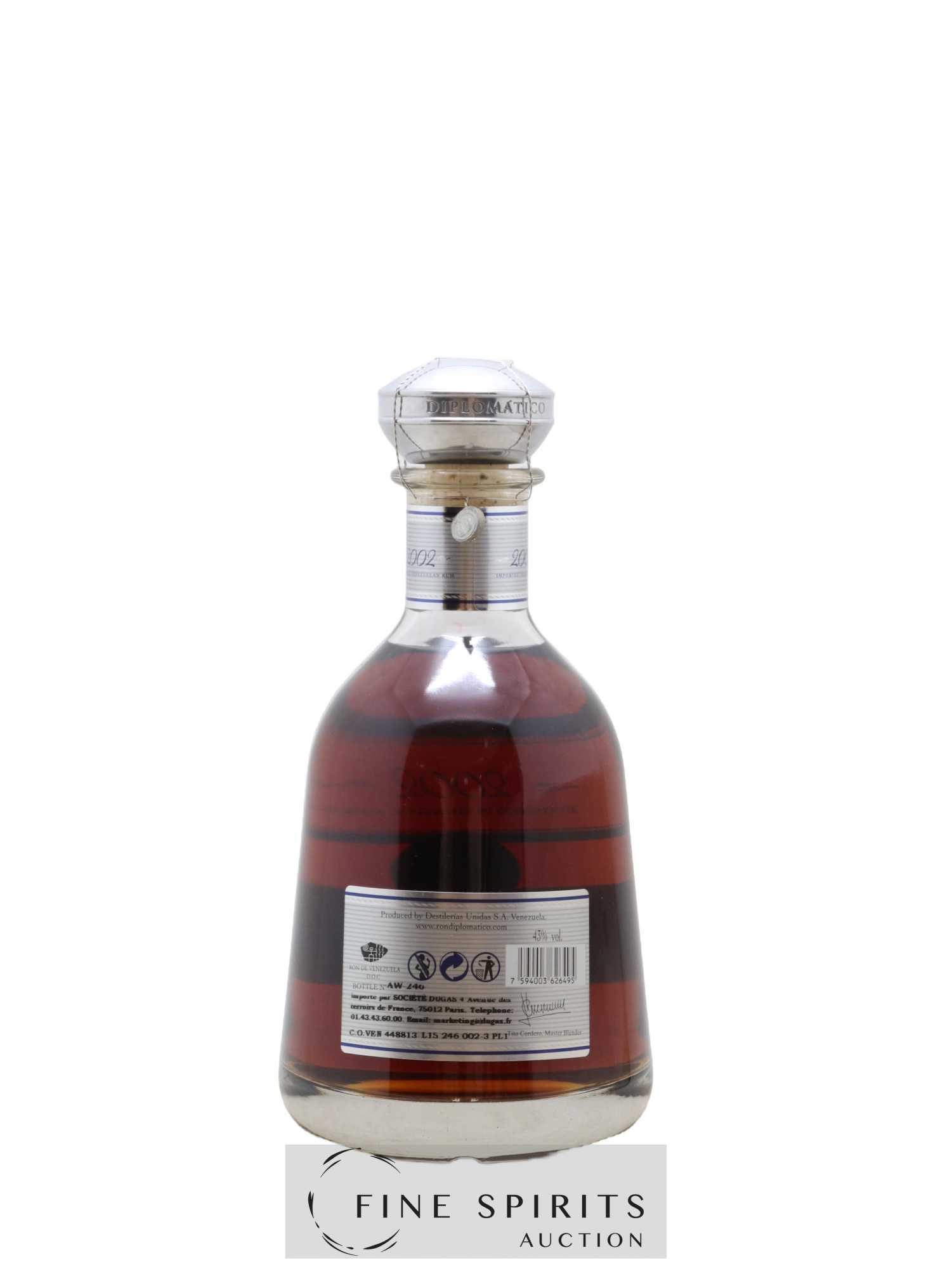 Diplomatico 2002 Of. Finished in Sherry Casks Single Vintage - Posten von 1 Flasche - 2