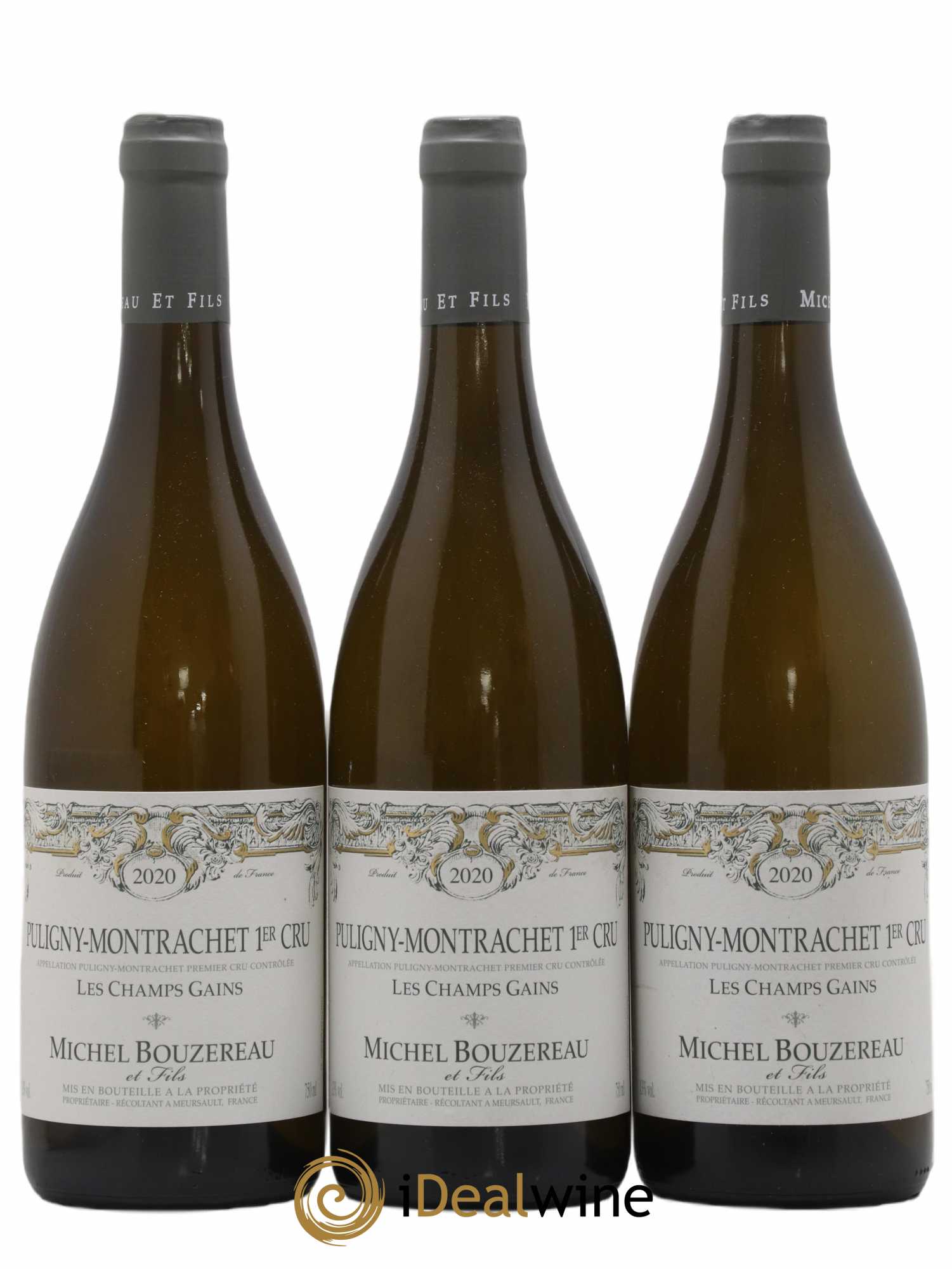 Puligny-Montrachet 1er Cru Les Champs Gains Michel Bouzereau et Fils (Domaine) 2020 - Lot de 3 bouteilles - 0