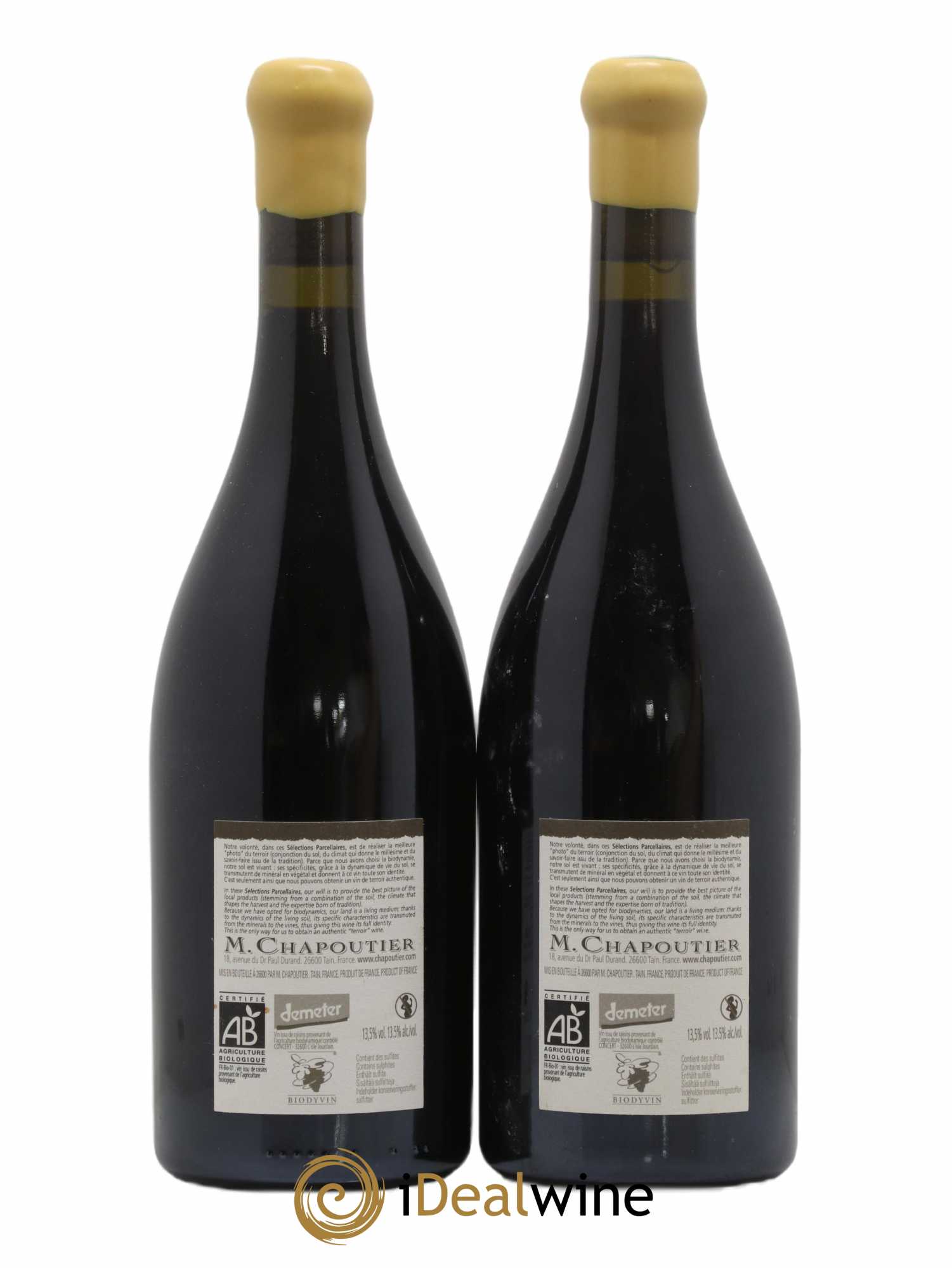 Hermitage Ermitage L'Hermite Chapoutier 2008 - Lot of 2 bottles - 1
