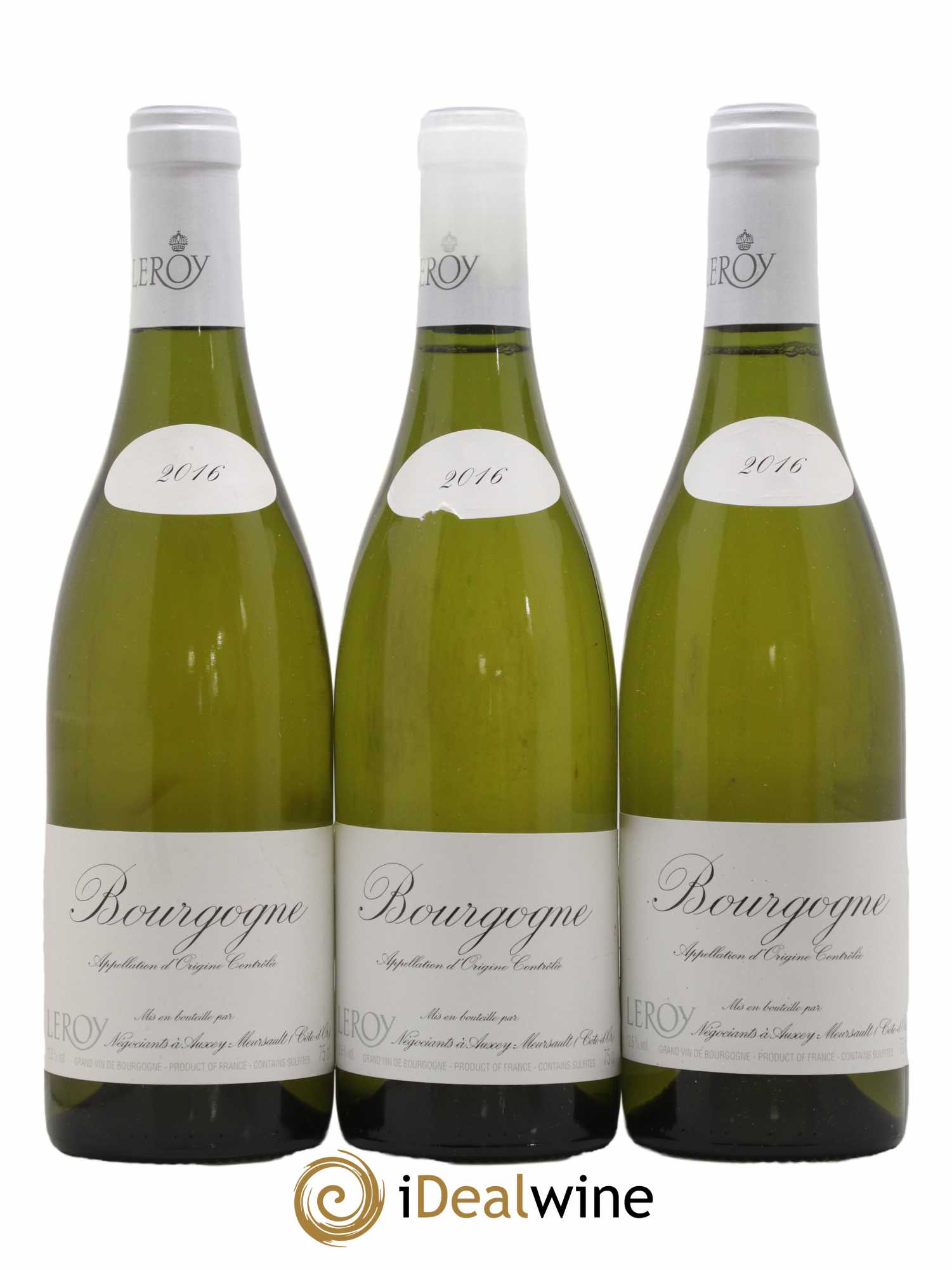 Bourgogne Leroy SA 2016 - Lot de 3 bouteilles - 0