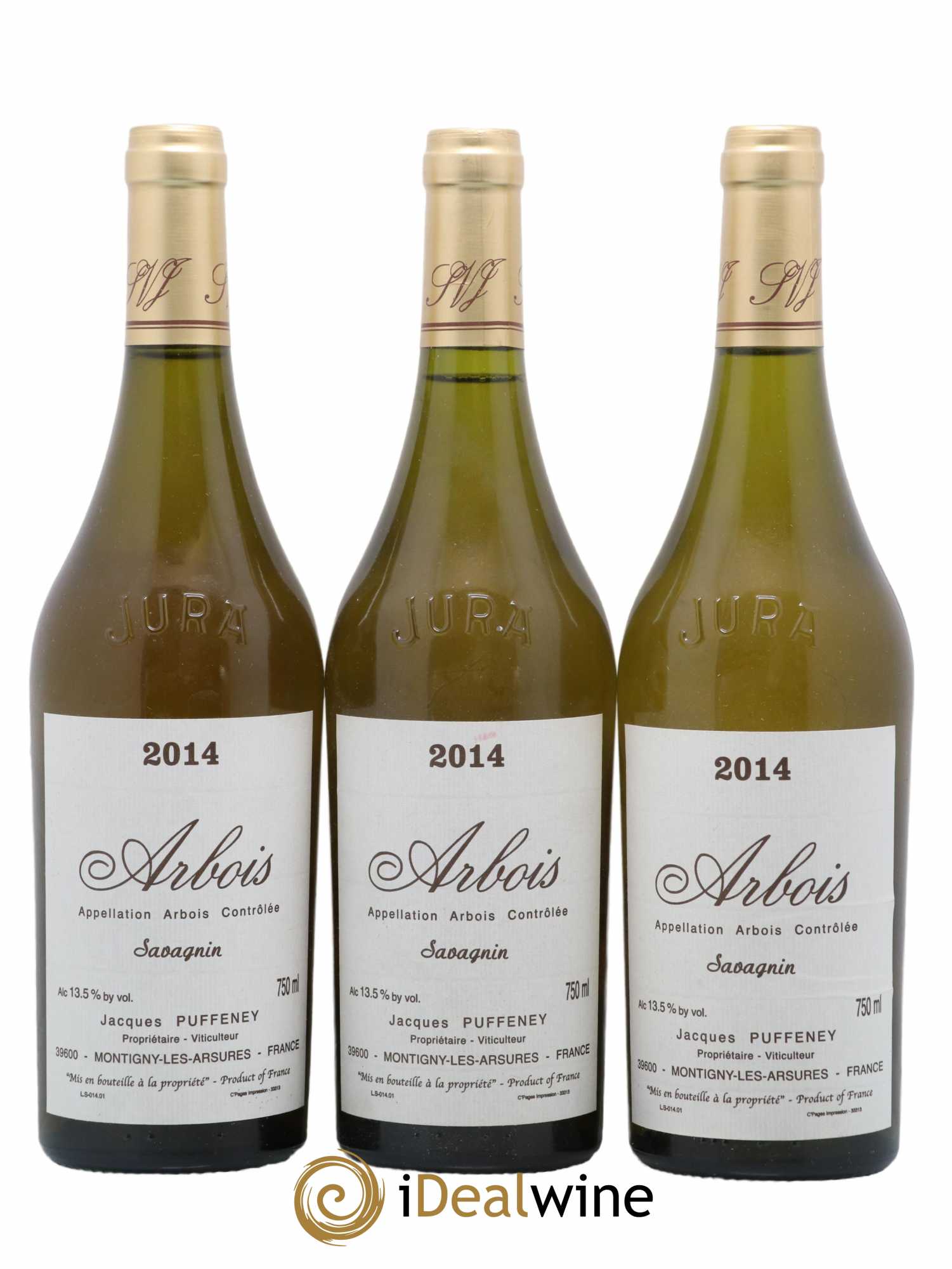 Arbois Savagnin Jacques Puffeney 2014 - Lot de 3 bouteilles - 0