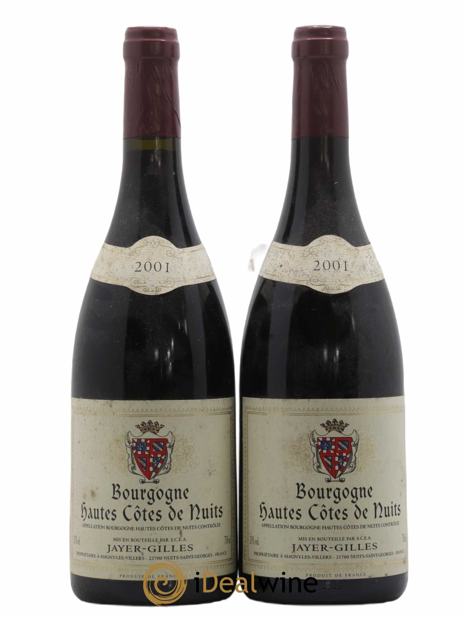 Hautes-Côtes de Nuits Hoffmann-Jayer (anciennement Jayer-Gilles) 2001 - Lot de 2 bouteilles - 0