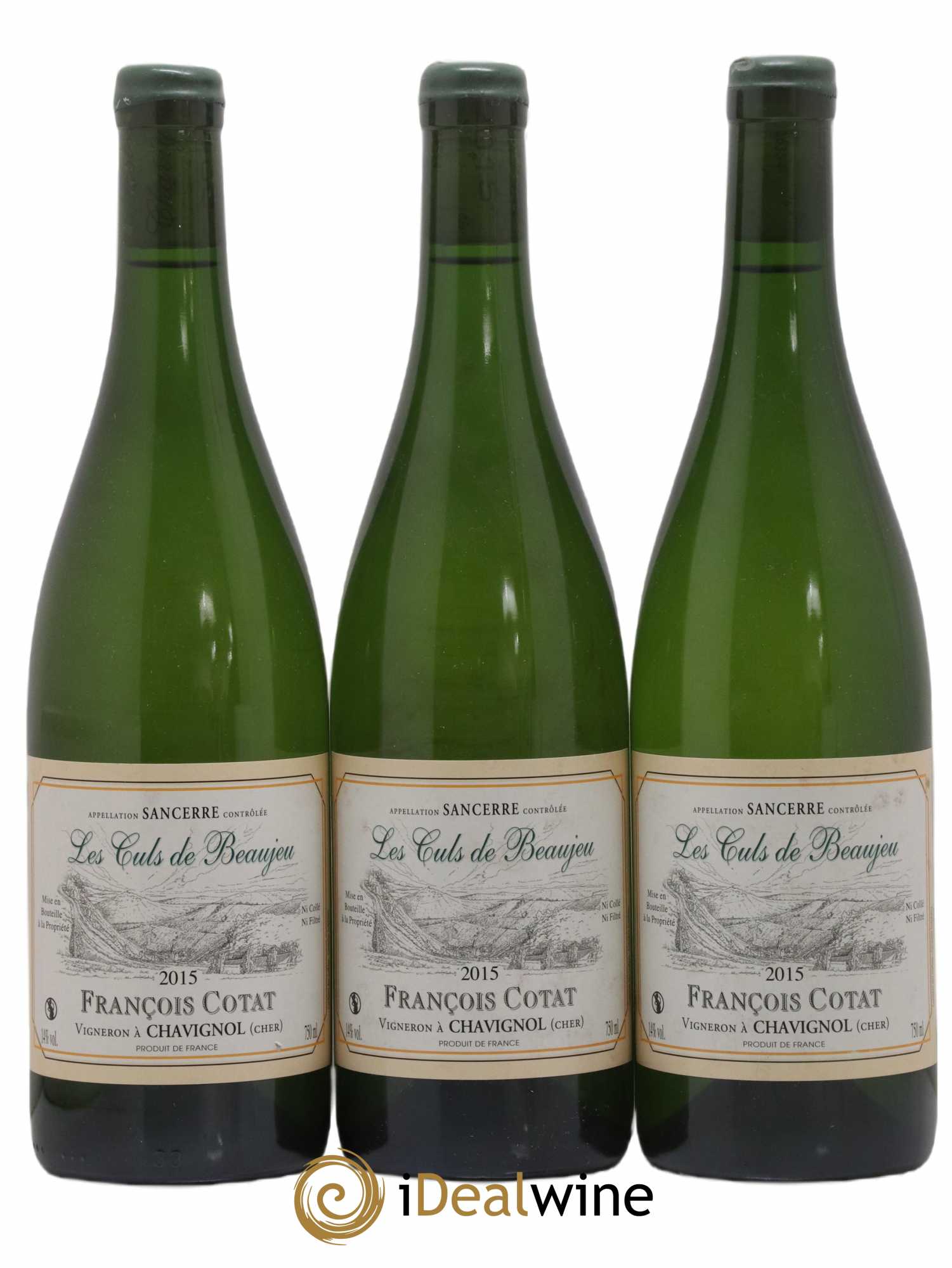 Sancerre Les Culs de Beaujeu François Cotat 2015 - Lot de 3 bouteilles - 0