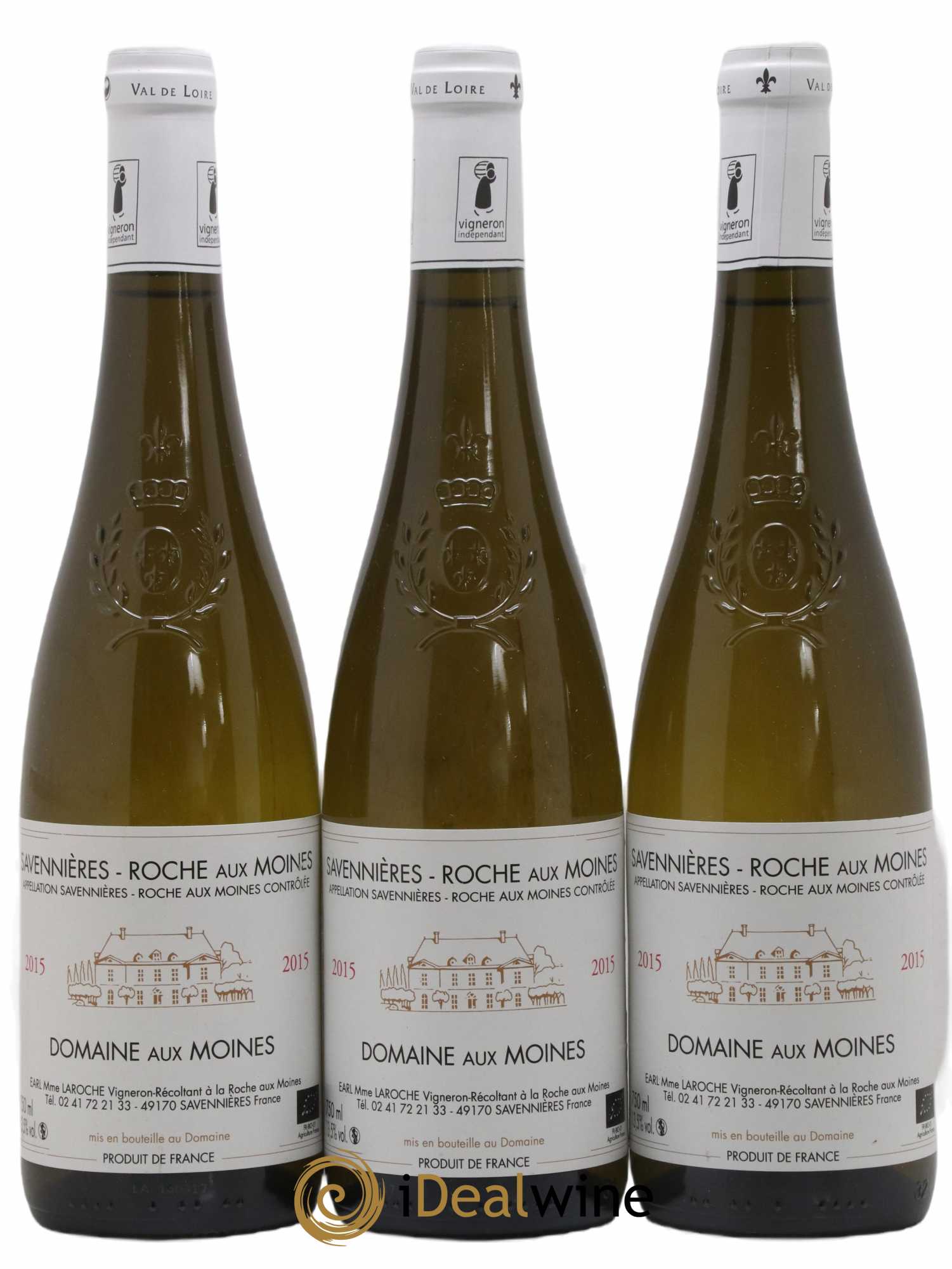Savennières Roche aux Moines Domaine aux Moines 2015 - Lot de 3 bouteilles - 0
