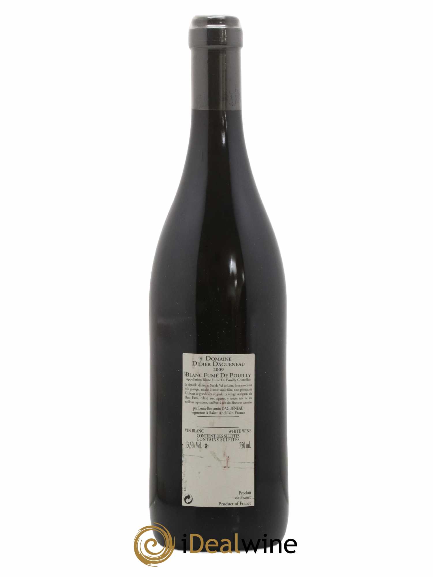 Vin de France (anciennement Pouilly-Fumé) Buisson Renard Dagueneau (Domaine Didier - Louis-Benjamin) 2009 - Lot de 1 bouteille - 1