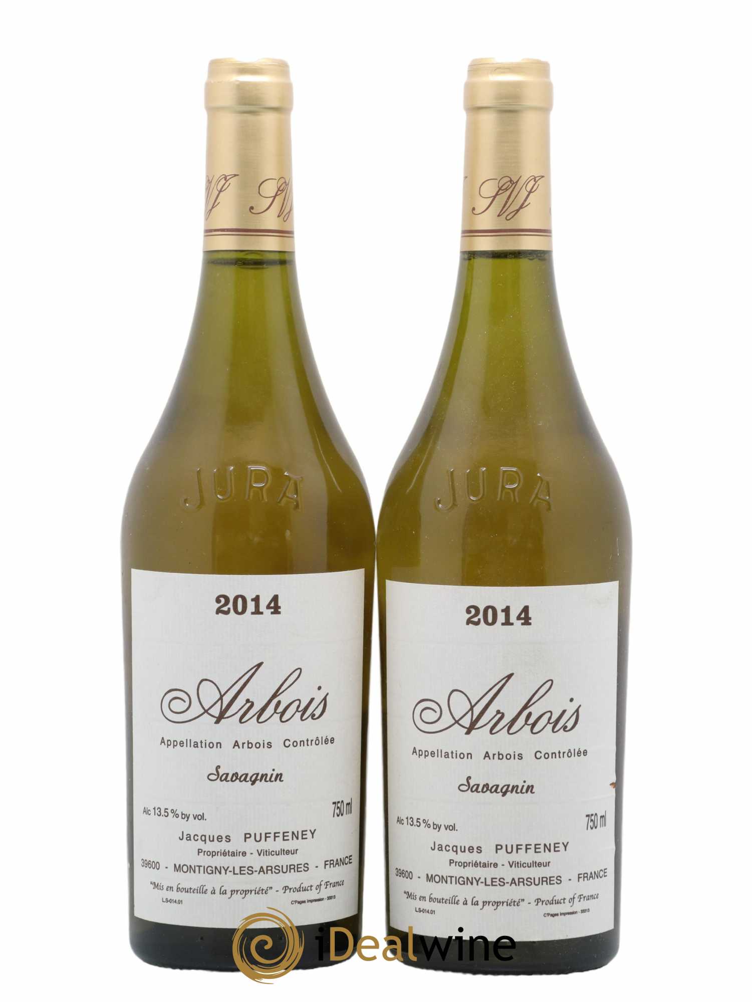 Arbois Savagnin Jacques Puffeney 2014 - Lot de 2 bouteilles - 0