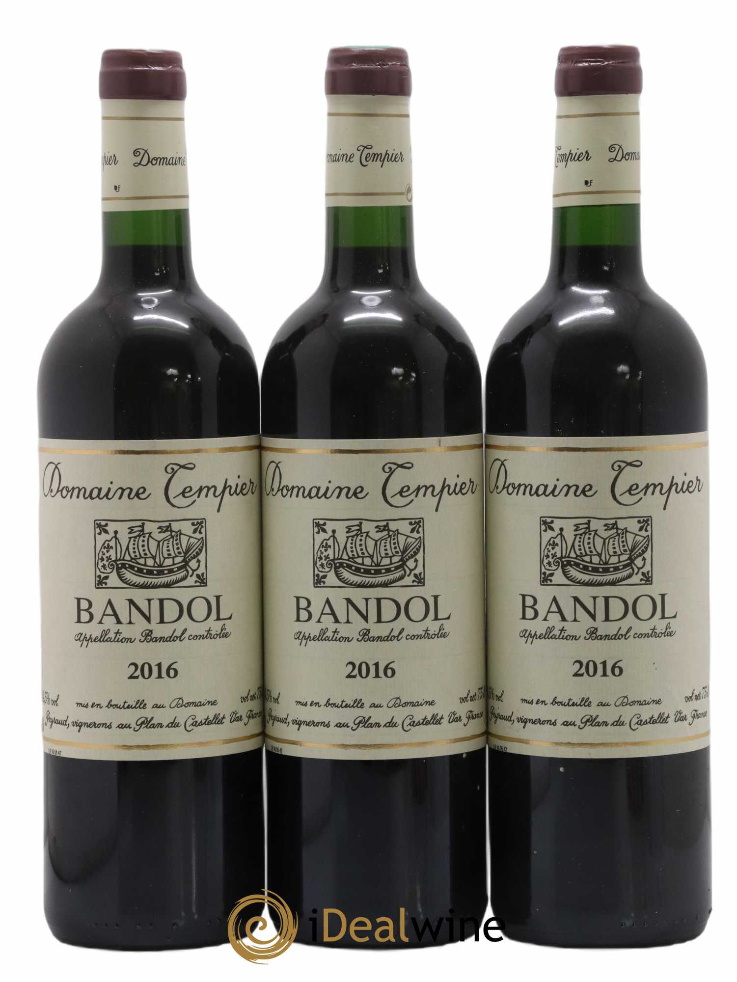 Bandol Domaine Tempier Famille Peyraud 2016 - Lot de 3 bouteilles - 0