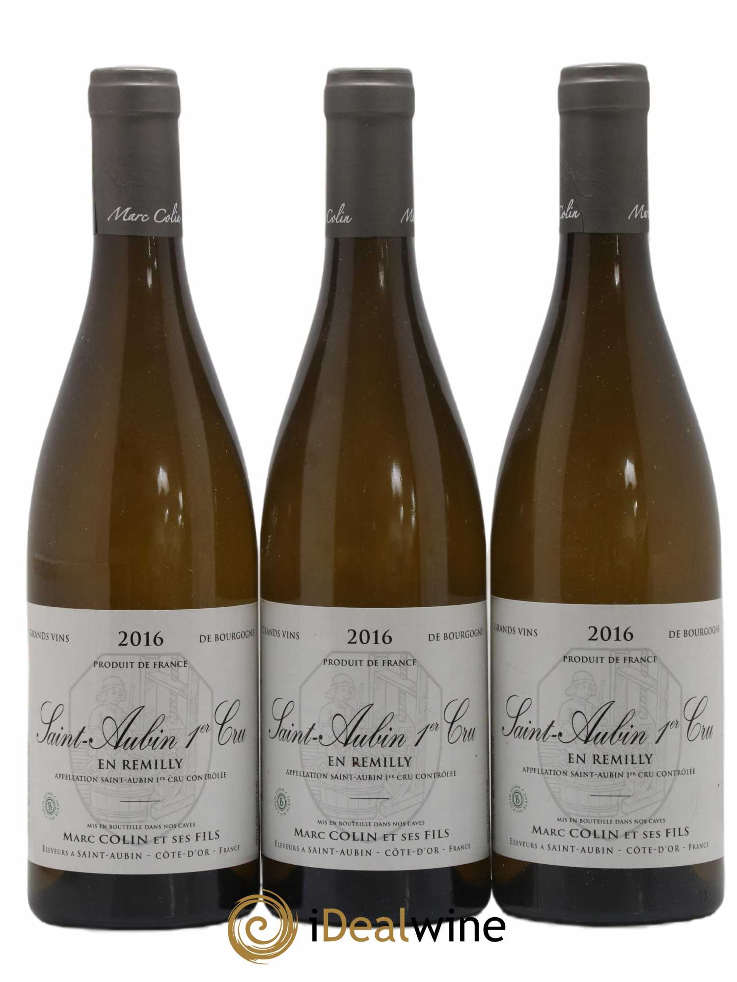 Saint-Aubin 1er Cru En Rémilly Marc Colin & Fils 2016 - Lot de 3 bouteilles - 0