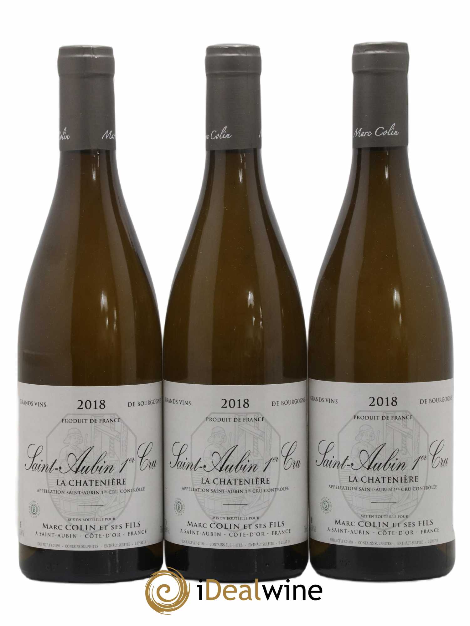 Saint-Aubin 1er Cru La Chatenière Marc Colin & Fils 2018 - Lot de 3 bouteilles - 0