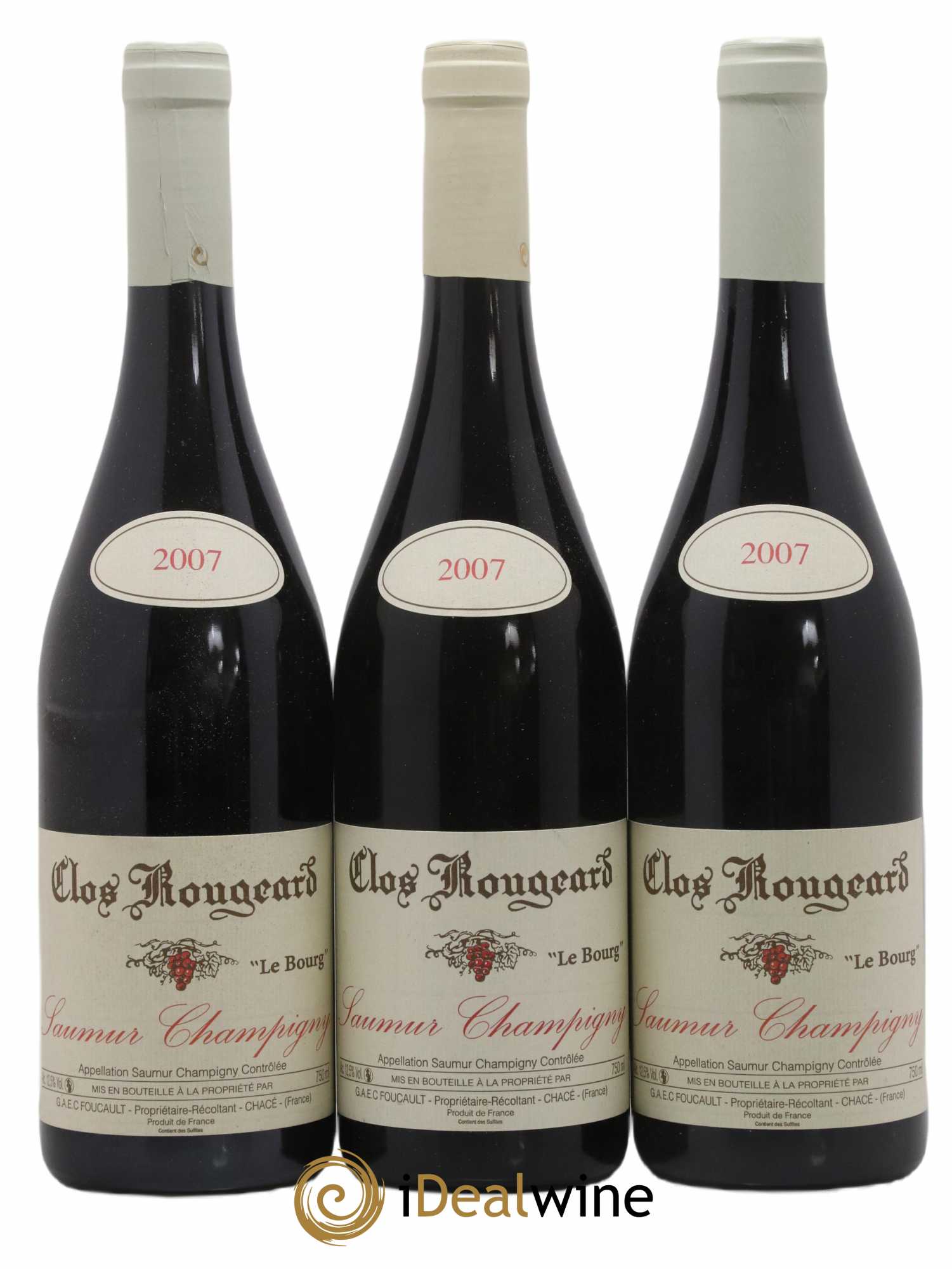 Saumur-Champigny Le Bourg Clos Rougeard 2007 - Lot of 3 bottles - 0