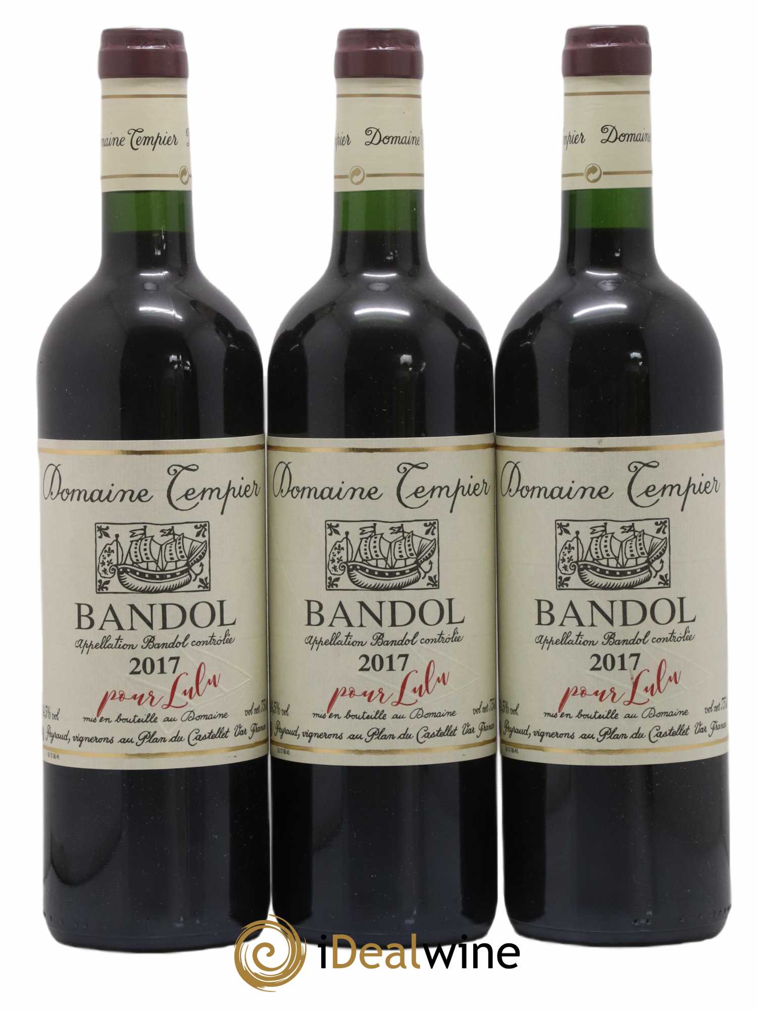 Bandol Domaine Tempier Famille Peyraud Pour Lulu 2017 - Lot de 3 bouteilles - 0