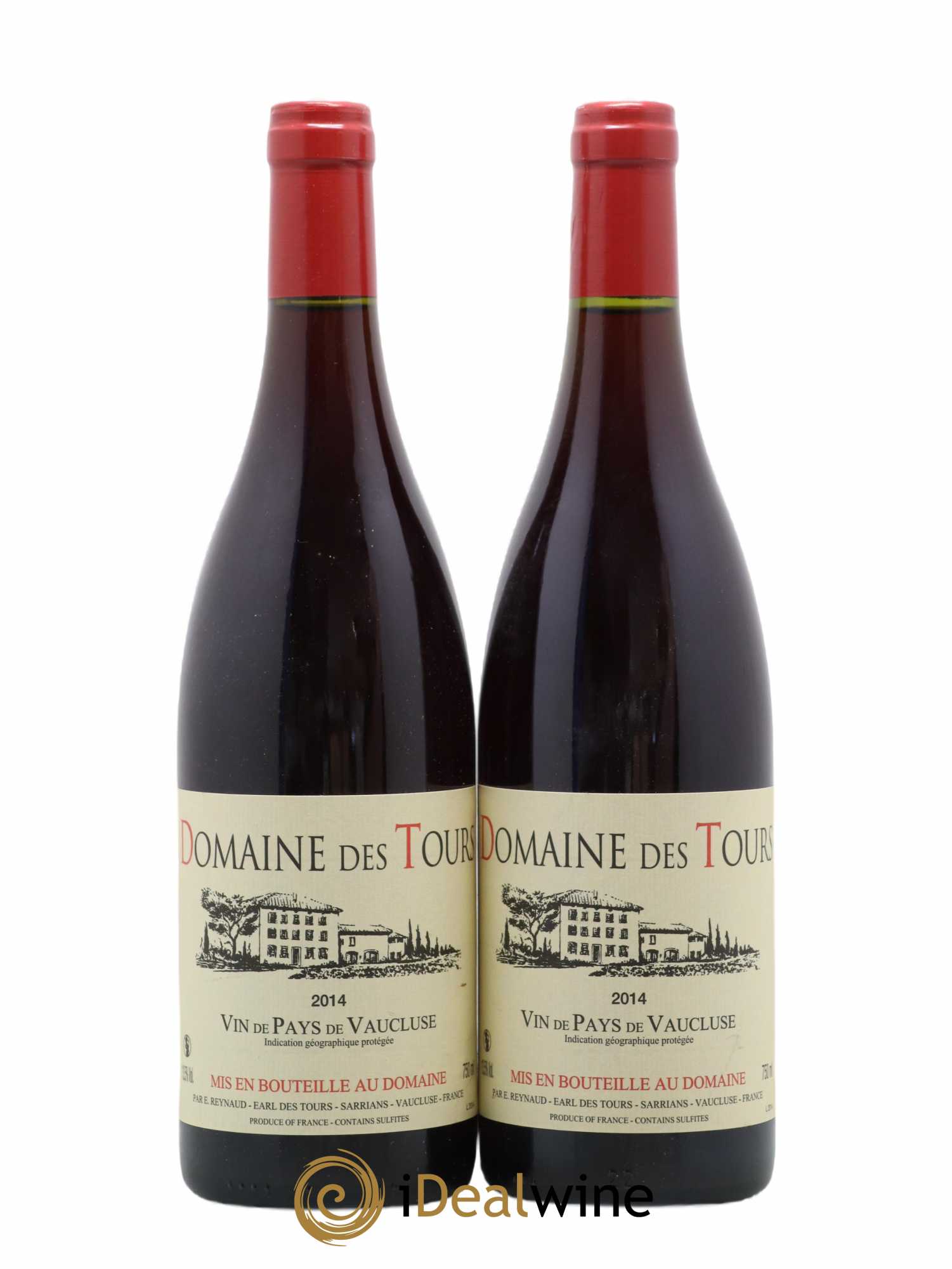 Vaucluse (Vin de Pays de Vaucluse) Domaine des Tours Emmanuel Reynaud 2014 - Lot de 2 bouteilles - 0