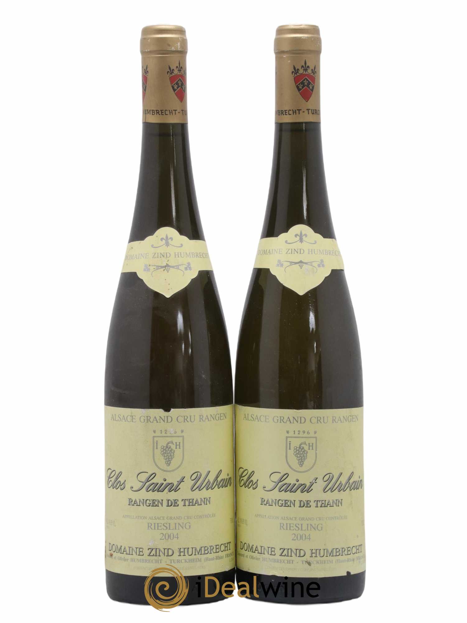 Alsace Riesling Grand Cru Rangen de Thann Clos Saint Urbain Zind-Humbrecht (Domaine) 2004 - Lot de 2 bouteilles - 0