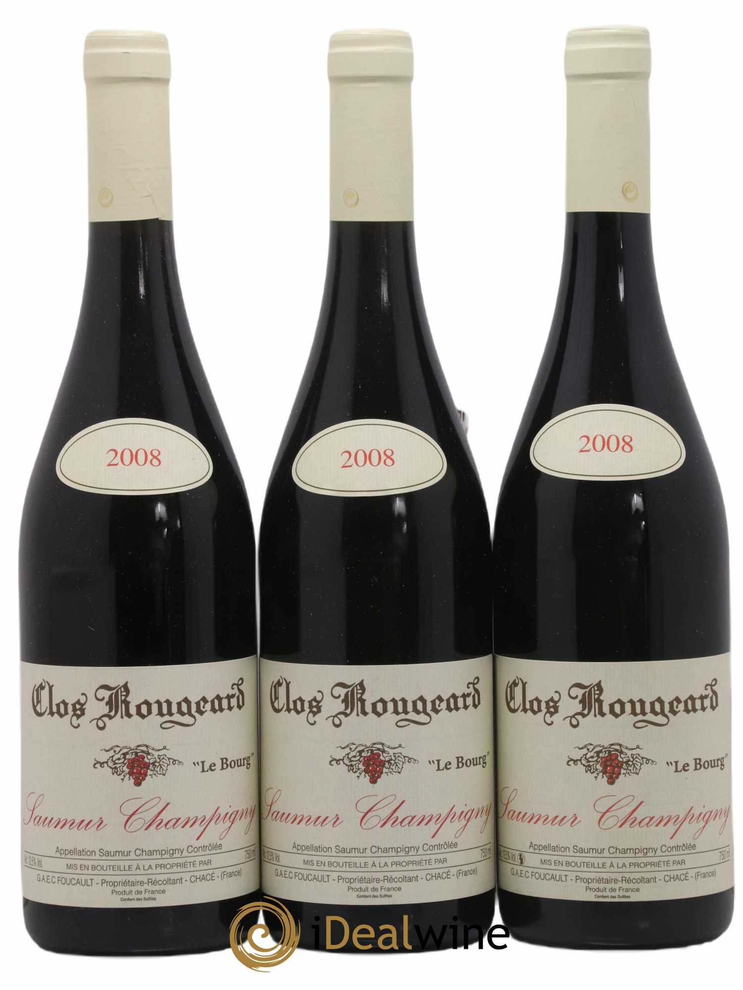 Saumur-Champigny Le Bourg Clos Rougeard 2008 - Lot de 3 bouteilles - 0