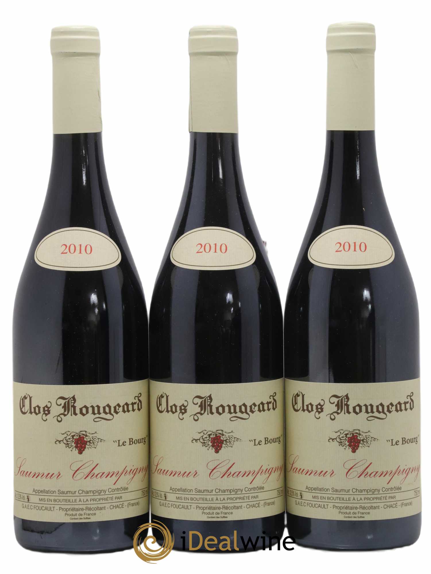 Saumur-Champigny Le Bourg Clos Rougeard 2010 - Lot of 3 bottles - 0