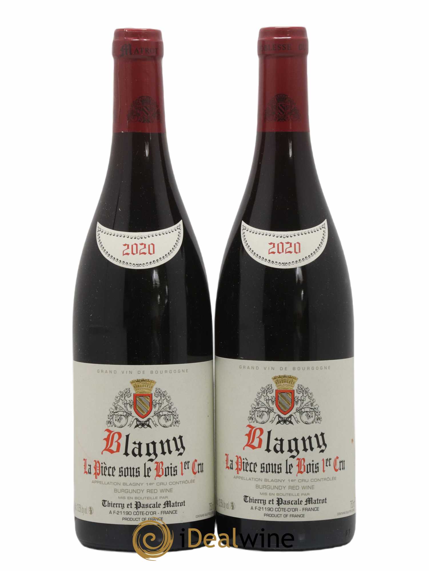 Blagny 1er Cru La Pièce sous le Bois Matrot (Domaine) 2020 - Lot de 2 bouteilles - 0