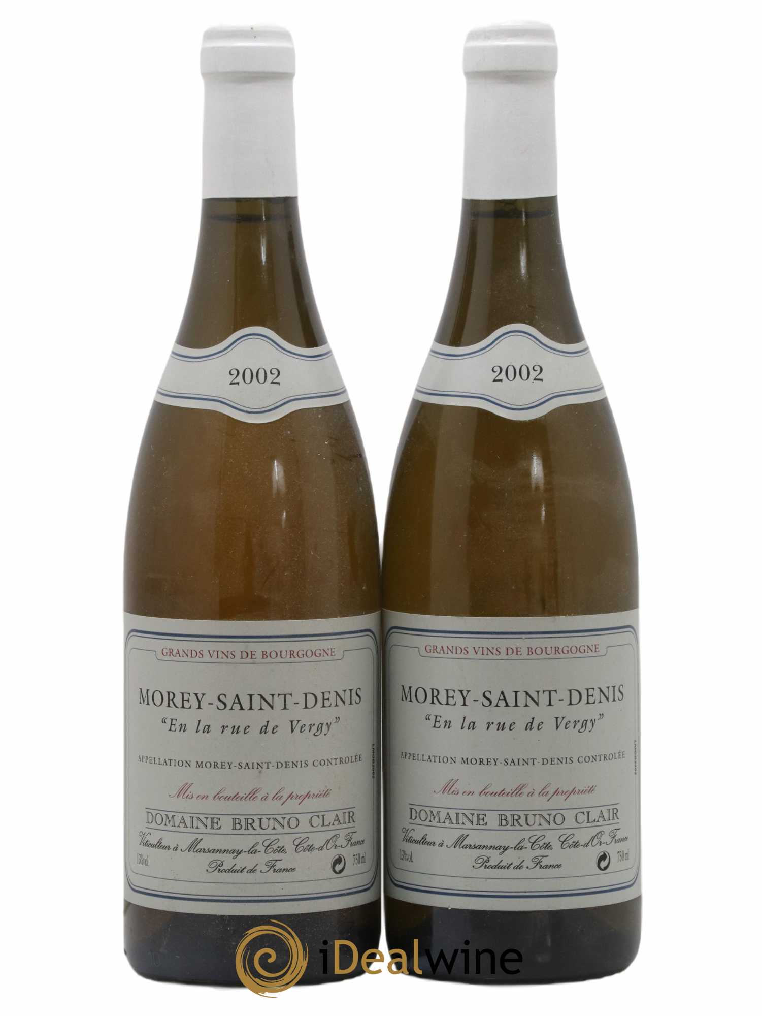 Morey-Saint-Denis En la Rue de Vergy Bruno Clair (Domaine) 2002 - Posten von 2 Flaschen - 0