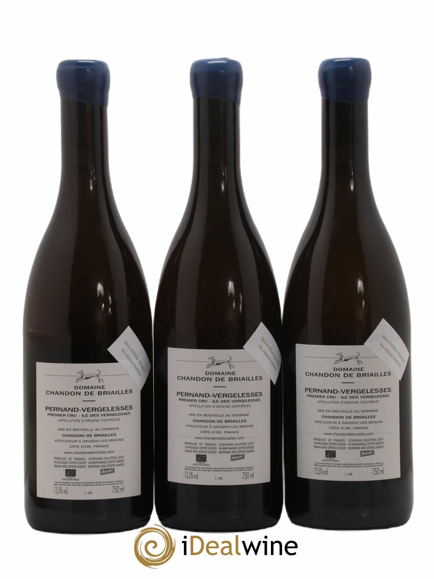 Pernand-Vergelesses 1er Cru Ile des Vergelesses La vie est Belle Chandon de Briailles 2018 - Posten von 3 Flaschen - 1