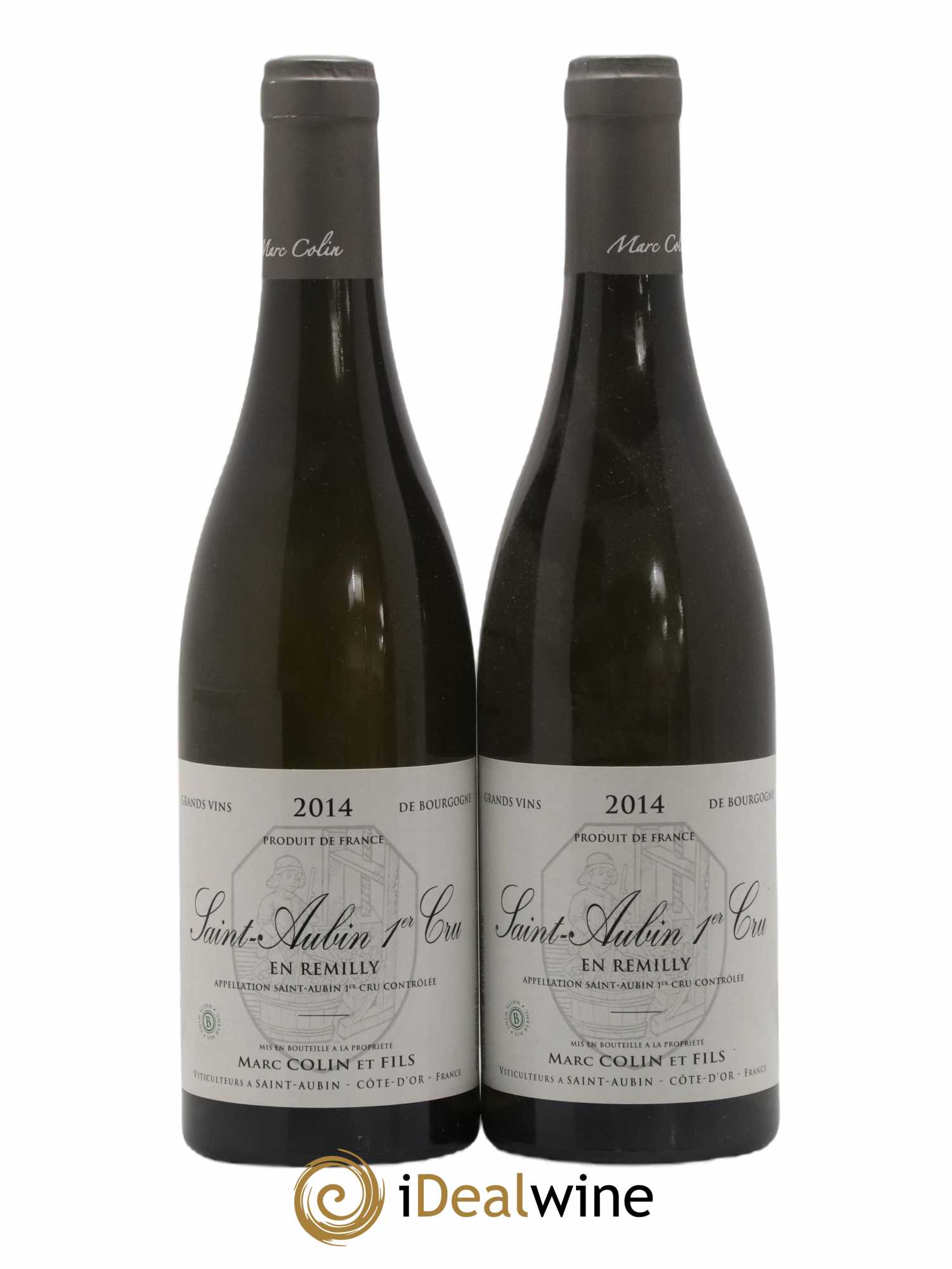 Saint-Aubin 1er Cru En Rémilly Marc Colin & Fils 2014 - Lot de 2 bouteilles - 0