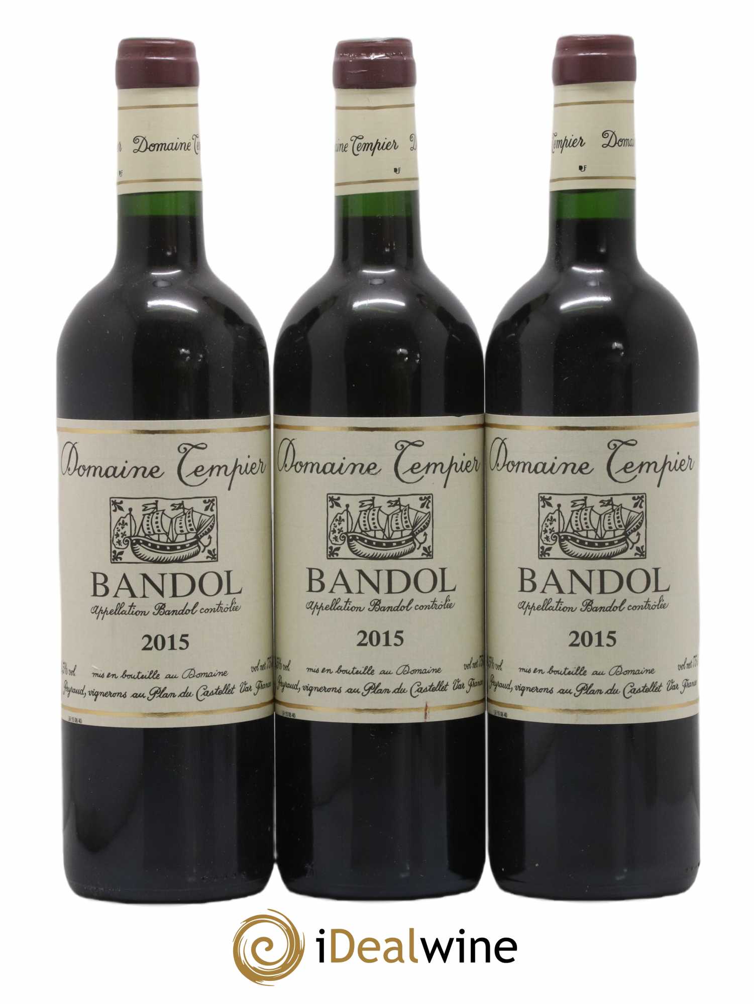Bandol Domaine Tempier Famille Peyraud 2015 - Lot de 3 bouteilles - 0