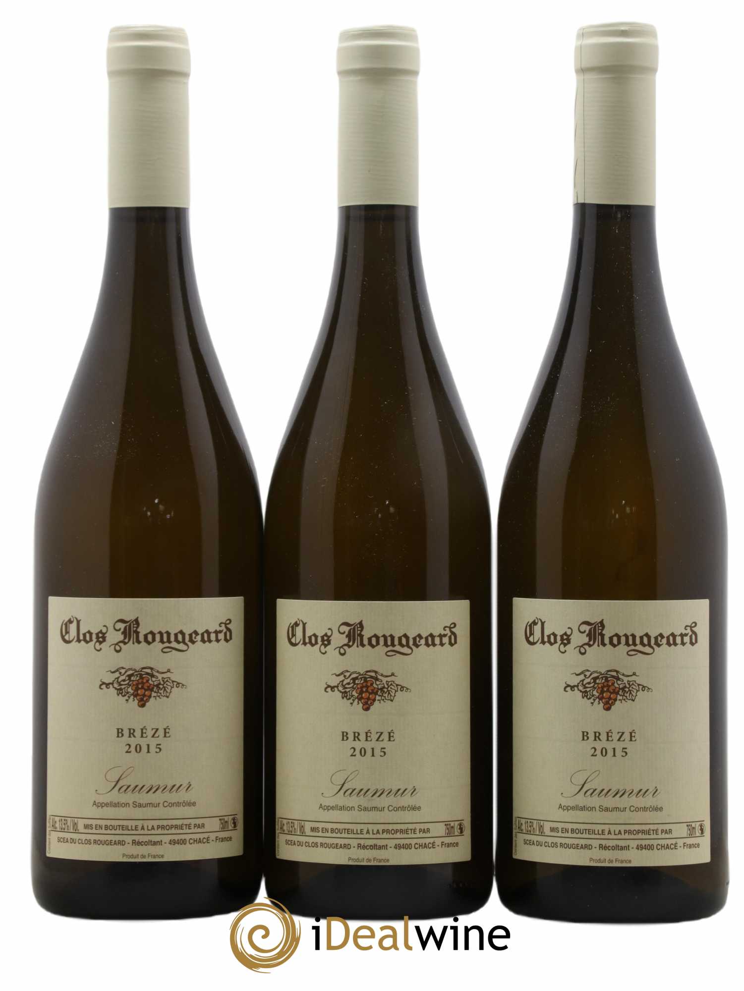 Saumur Brézé Clos Rougeard 2015 - Lot de 3 bouteilles - 0