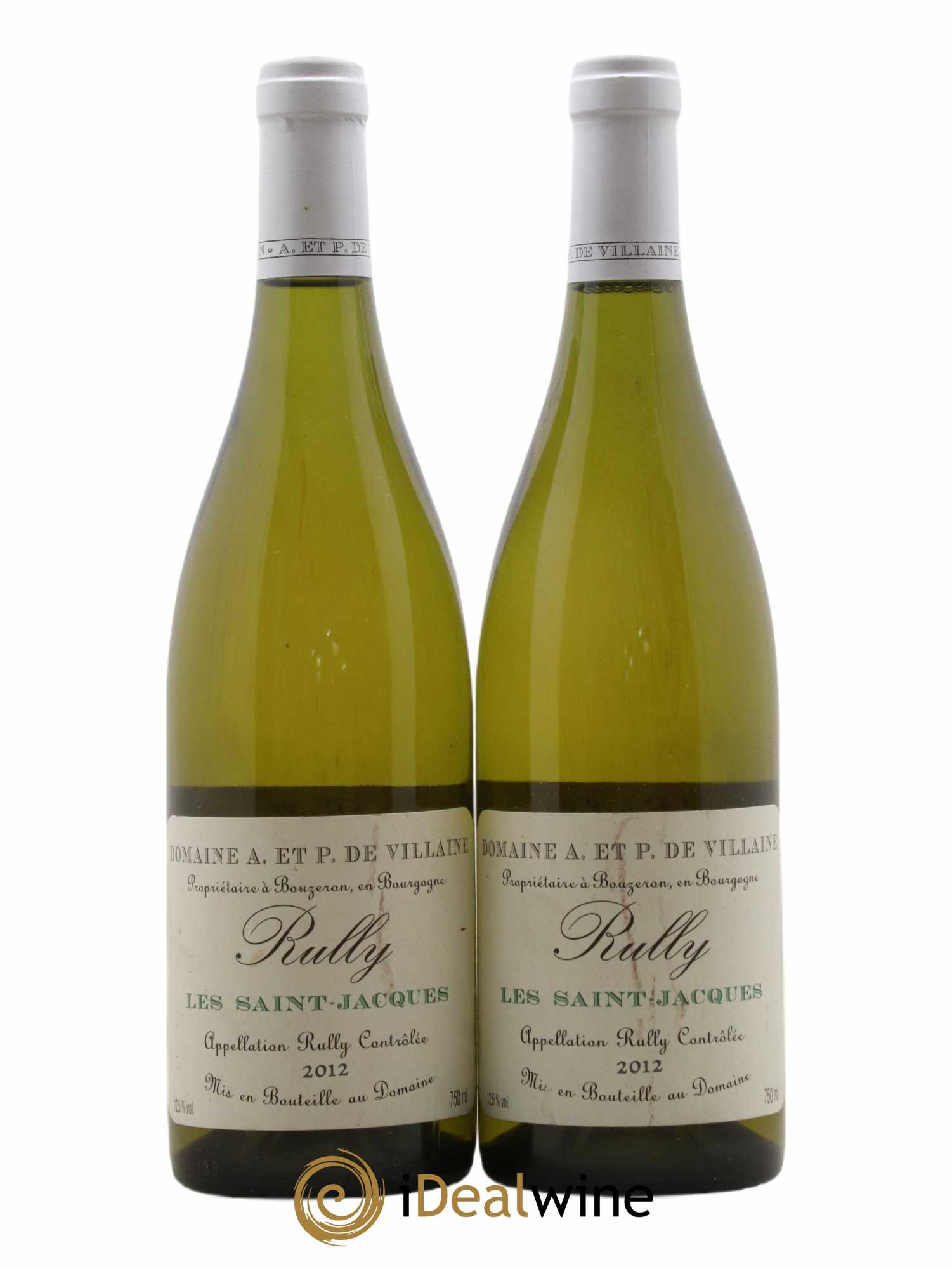 Rully Les Saint-Jacques Domaine de Villaine 2012 - Lot de 2 bouteilles - 0