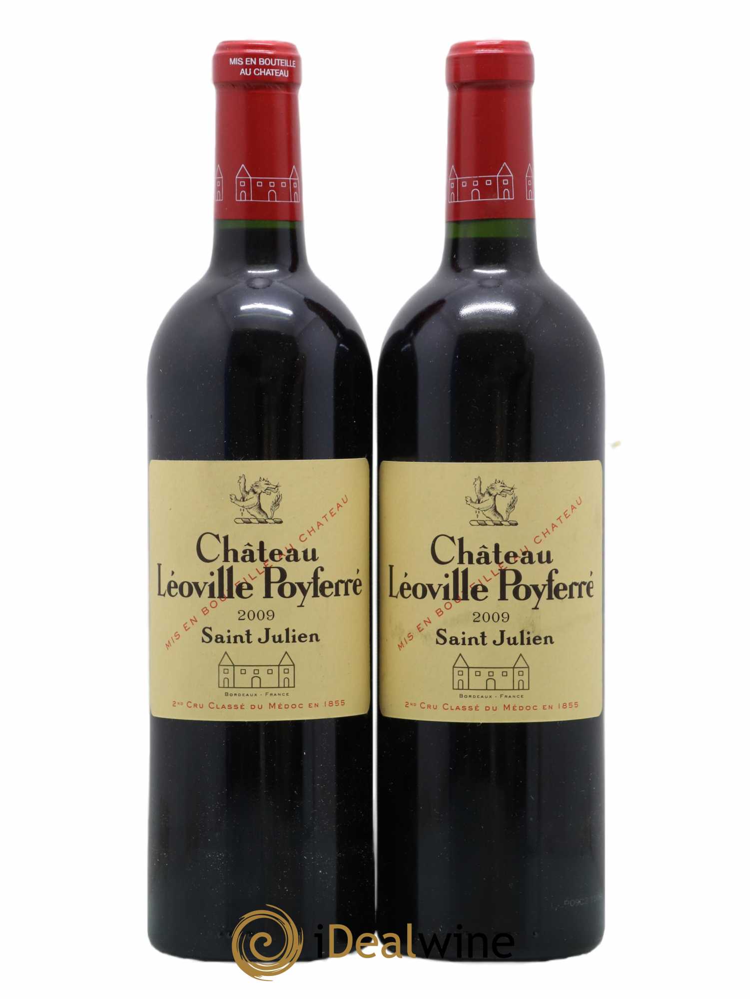 Château Léoville Poyferré 2ème Grand Cru Classé 2009 - Lot de 2 bouteilles - 0