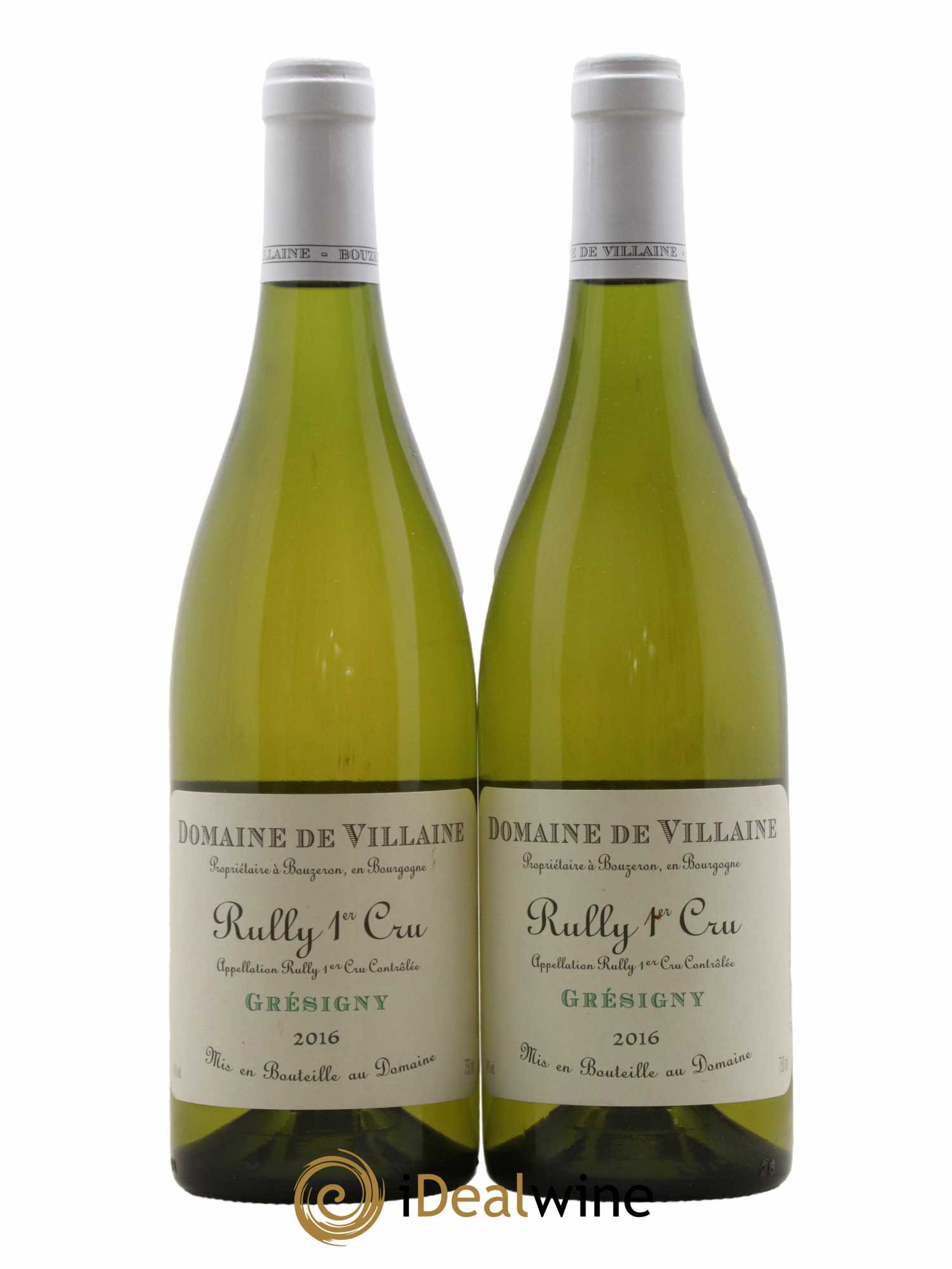Rully 1er Cru Grésigny Domaine de Villaine 2016 - Lot de 2 bouteilles - 0