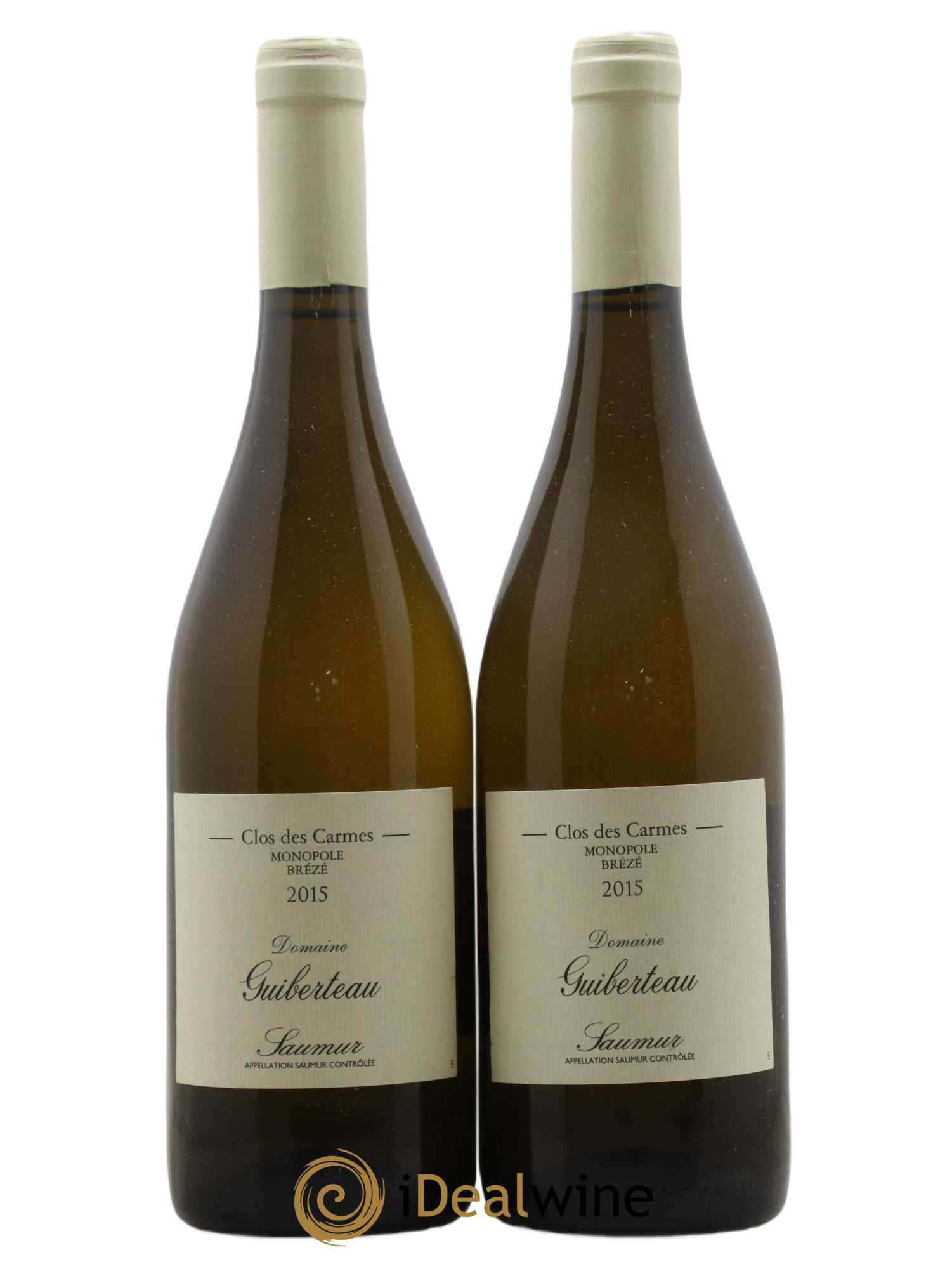 Saumur Brézé Clos des Carmes Domaine Guiberteau 2015 - Lot de 2 bouteilles - 0
