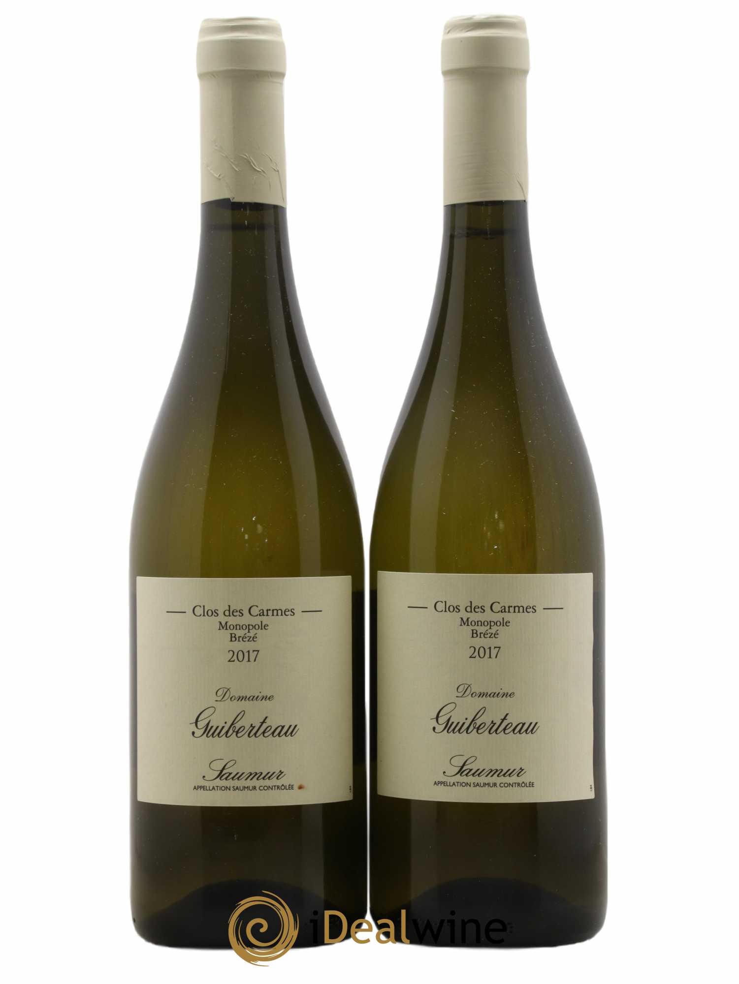 Saumur Brézé Clos des Carmes Domaine Guiberteau 2017 - Lot de 2 bouteilles - 0