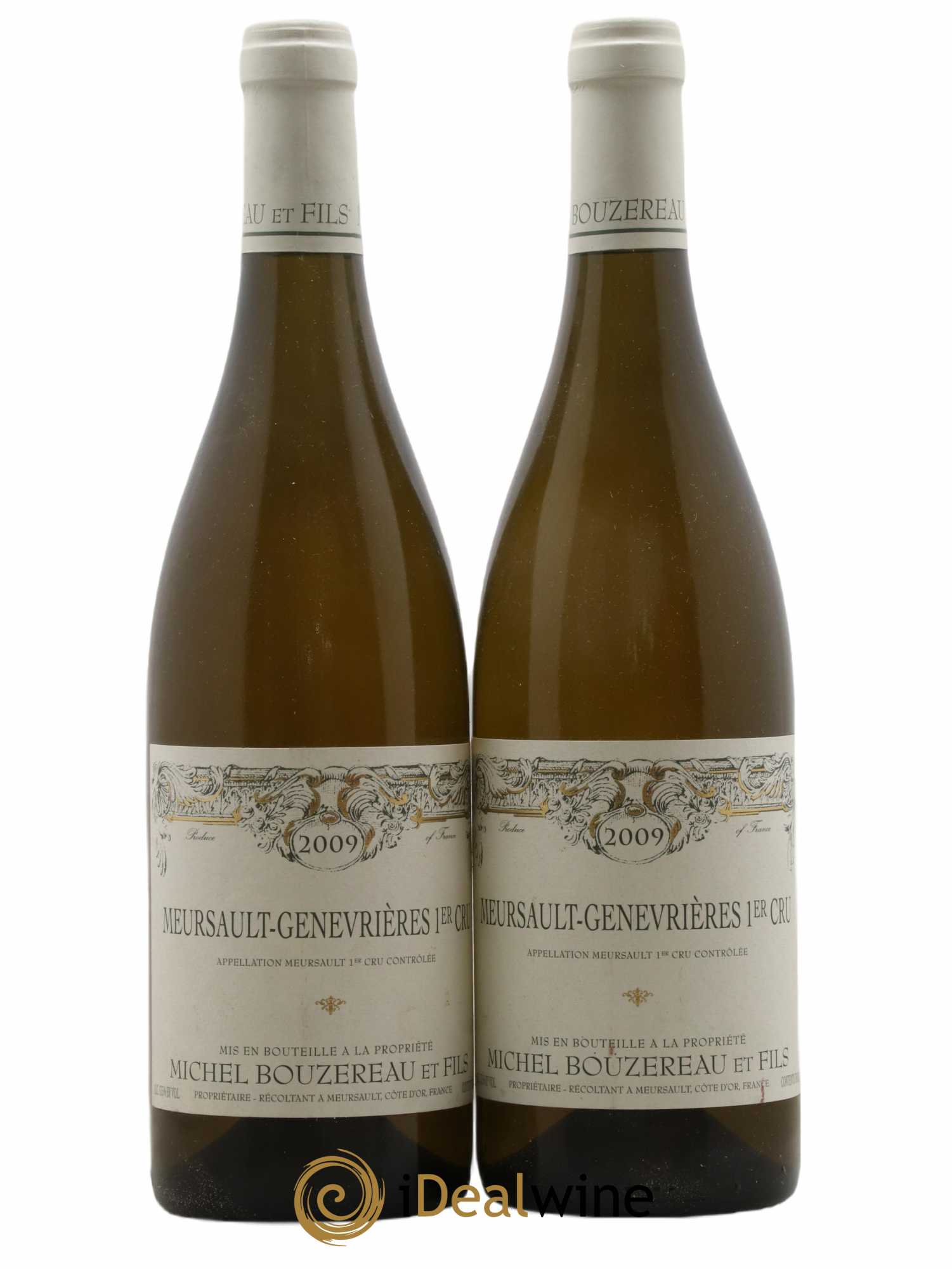Meursault 1er Cru Les Genevrières Michel Bouzereau et Fils (Domaine) 2009 - Lot de 2 bouteilles - 0