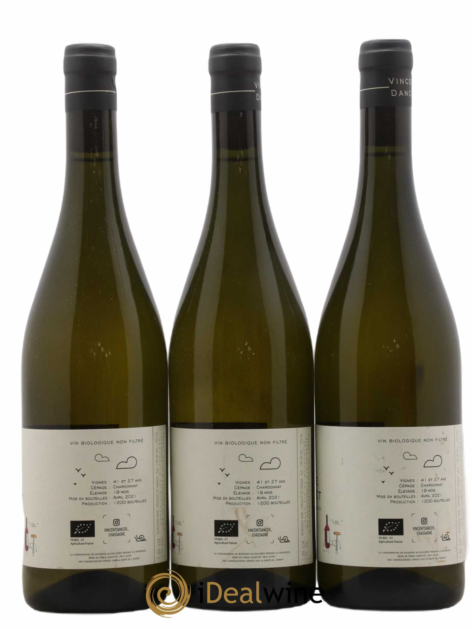 Chassagne-Montrachet 1er Cru La Romanée Vincent Dancer 2019 - Lot of 3 bottles - 1