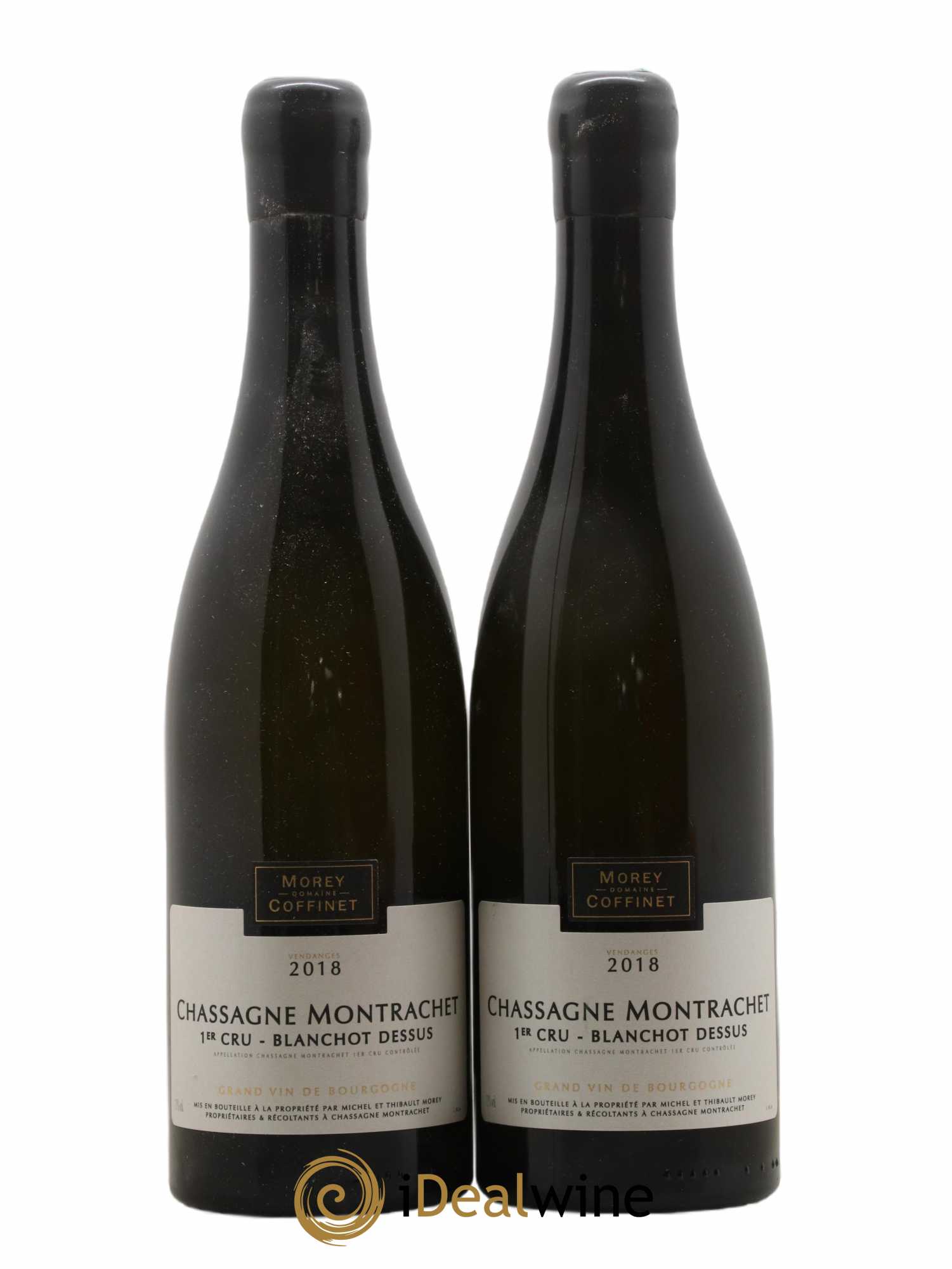 Chassagne-Montrachet 1er Cru Blanchot Dessus Morey-Coffinet (Domaine) 2018 - Lot de 2 bouteilles - 0