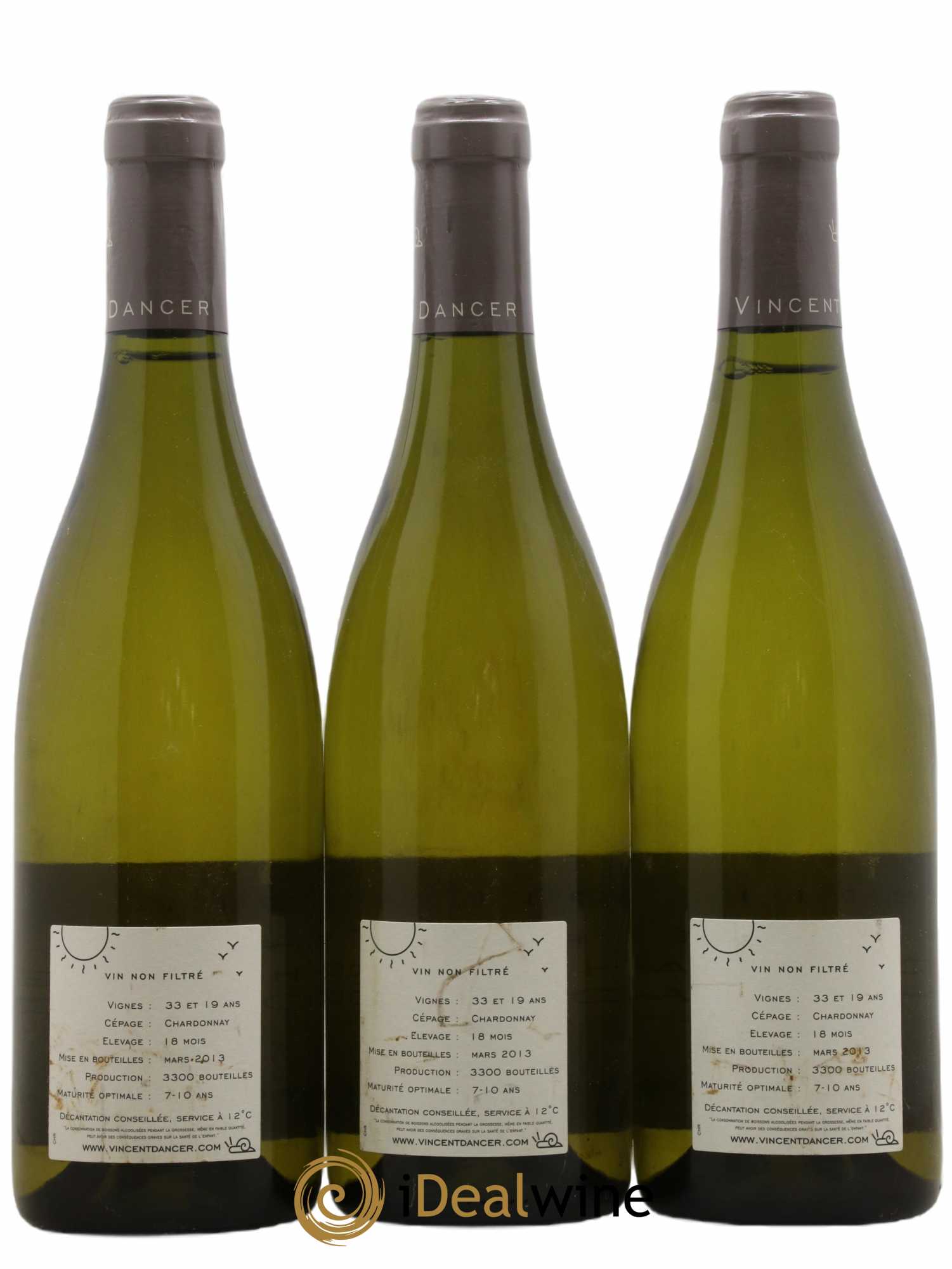 Chassagne-Montrachet 1er Cru La Romanée Vincent Dancer 2011 - Lot of 3 bottles - 1