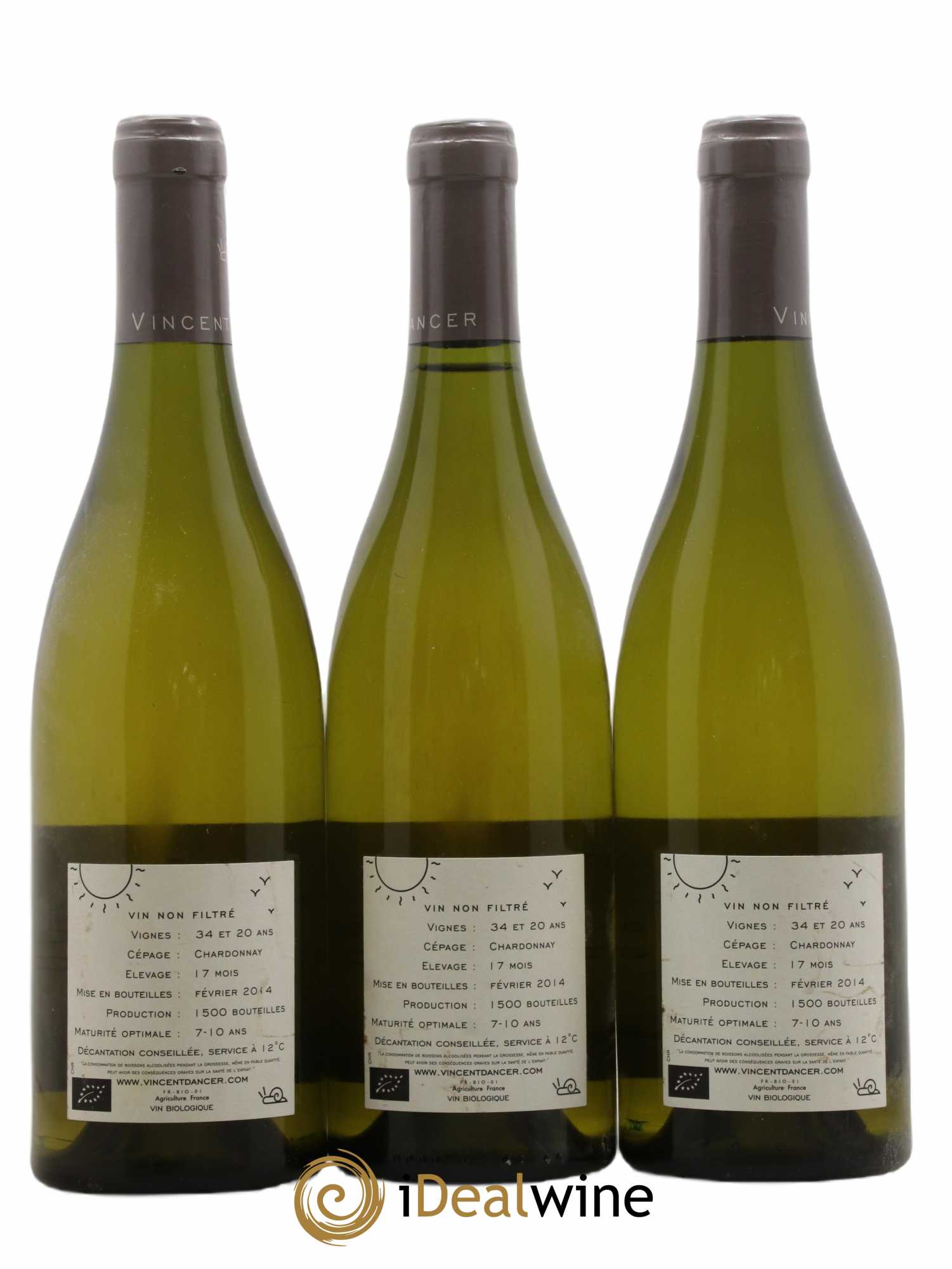 Chassagne-Montrachet 1er Cru La Romanée Vincent Dancer 2012 - Lot of 3 bottles - 1