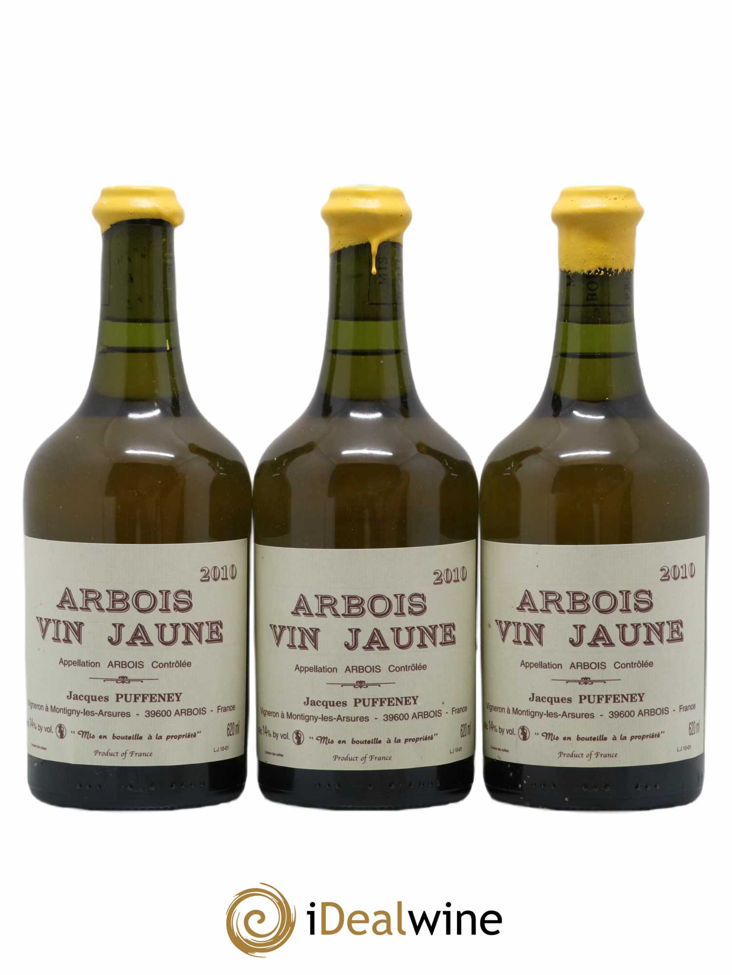 Arbois Vin Jaune Jacques Puffeney 2010 - Lot de 3 bouteilles - 0
