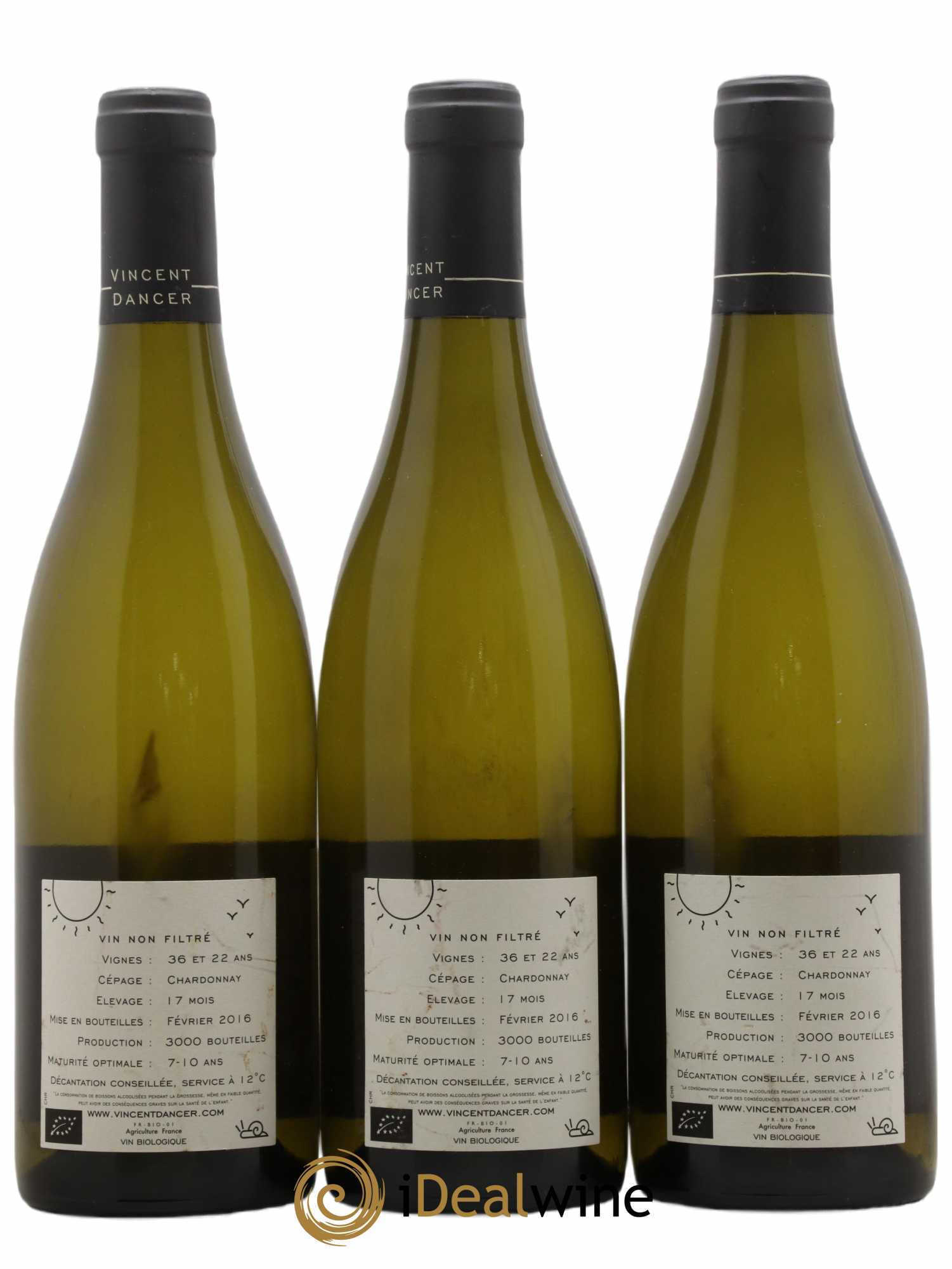 Chassagne-Montrachet 1er Cru La Romanée Vincent Dancer 2014 - Lot de 3 bouteilles - 1