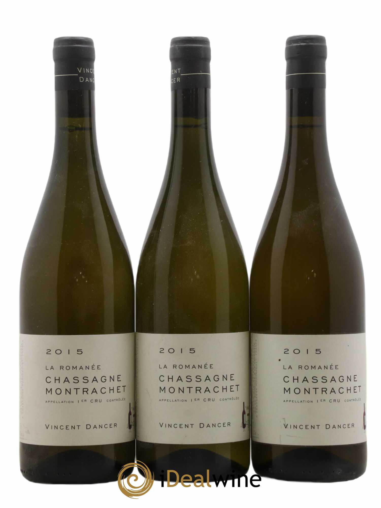 Chassagne-Montrachet 1er Cru La Romanée Vincent Dancer 2015 - Lot de 3 bouteilles - 0