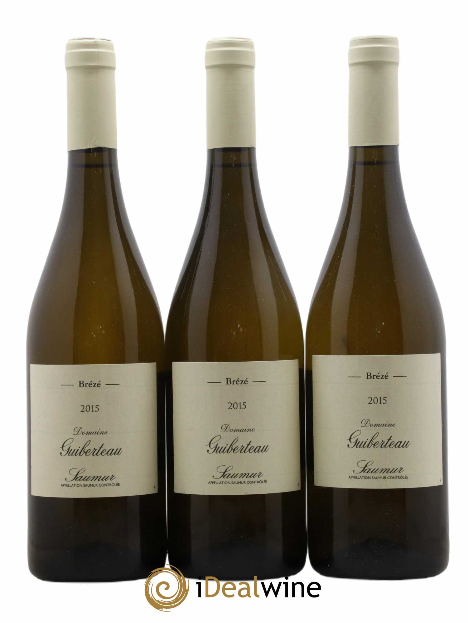 Saumur Brézé Domaine Guiberteau 2015 - Lot de 3 bouteilles - 0