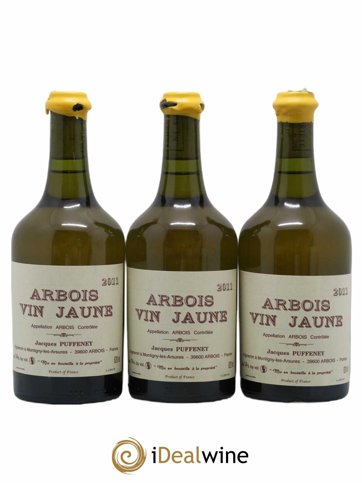 Arbois Vin Jaune Jacques Puffeney 2011 - Lot de 3 bouteilles - 0