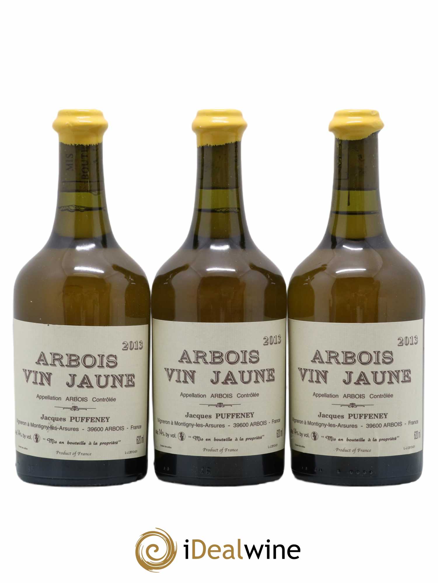 Arbois Vin Jaune Jacques Puffeney 2013 - Lot de 3 bouteilles - 0