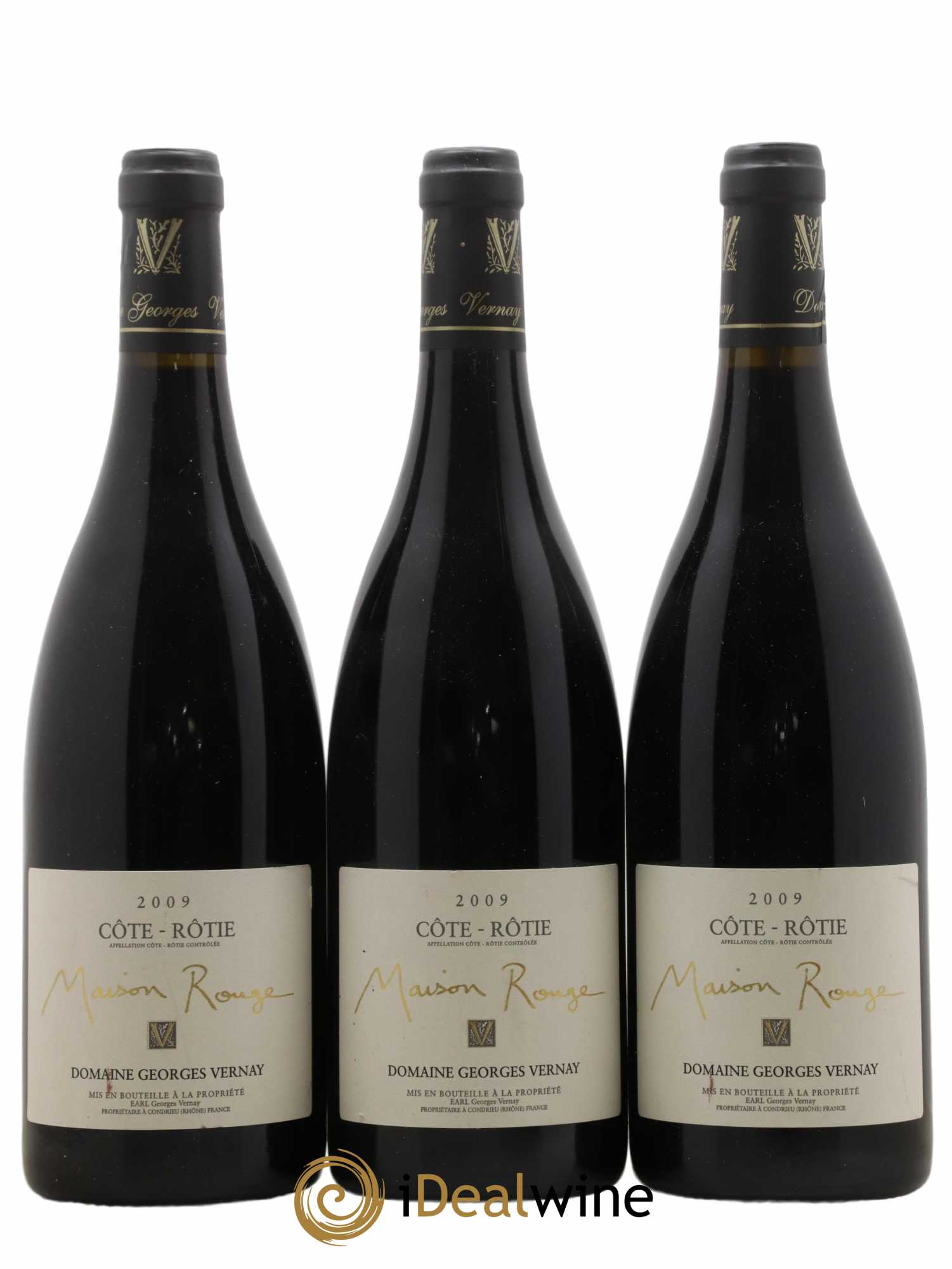 Côte-Rôtie Maison Rouge Georges Vernay 2009 - Lot de 3 bouteilles - 0