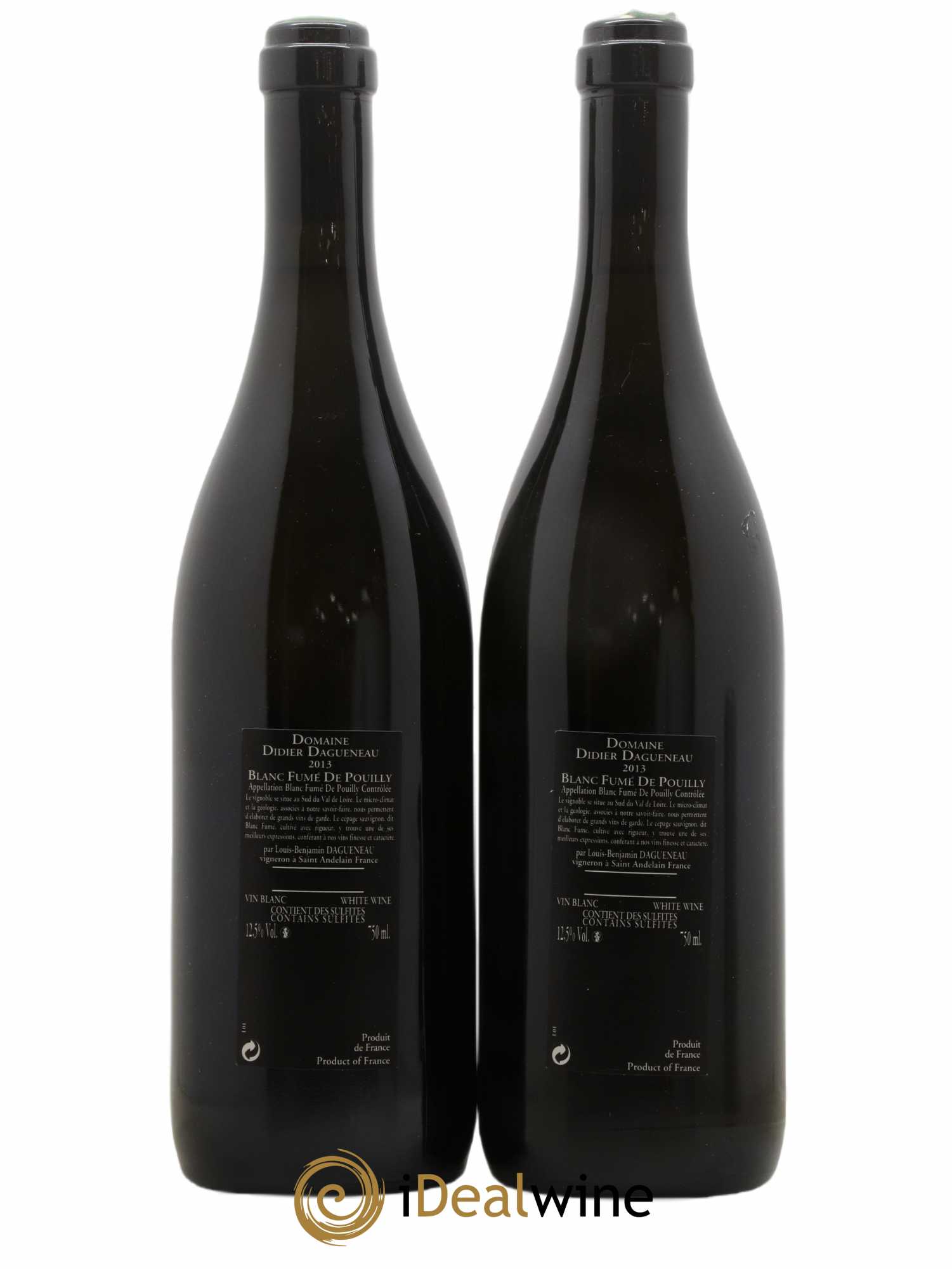 Vin de France (anciennement Pouilly-Fumé) Silex Dagueneau (Domaine Didier - Louis-Benjamin) 2013 - Lot de 2 bouteilles - 1