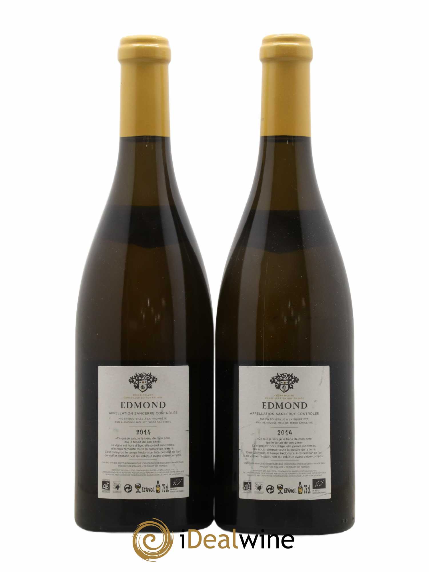 Sancerre Cuvée Edmond Alphonse Mellot 2014 - Posten von 2 Flaschen - 1