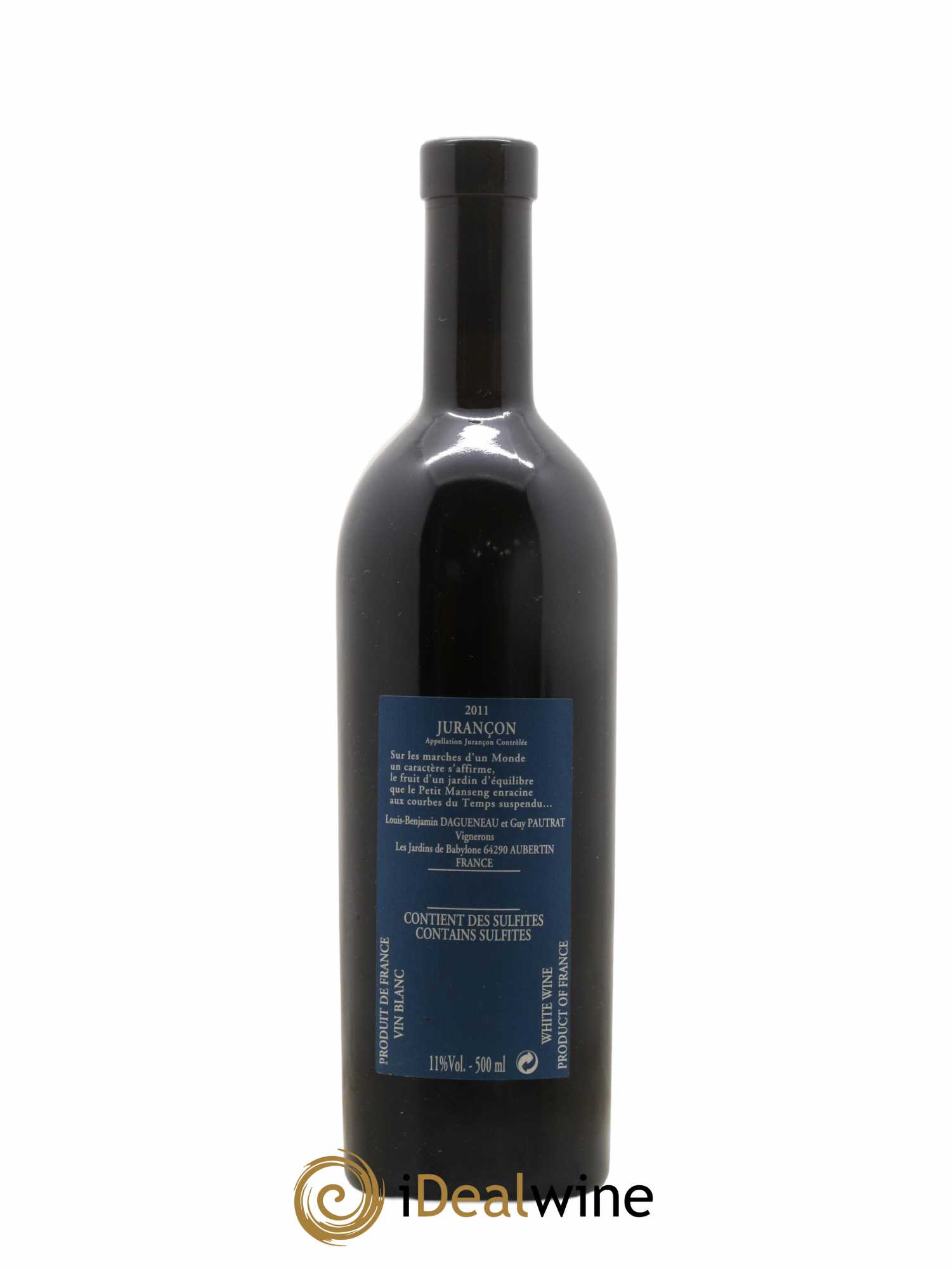 Vin de France (anciennement Jurançon) Jardins de Babylone Didier Dagueneau 50cl 2011 - Lotto di 1 bottiglia - 1