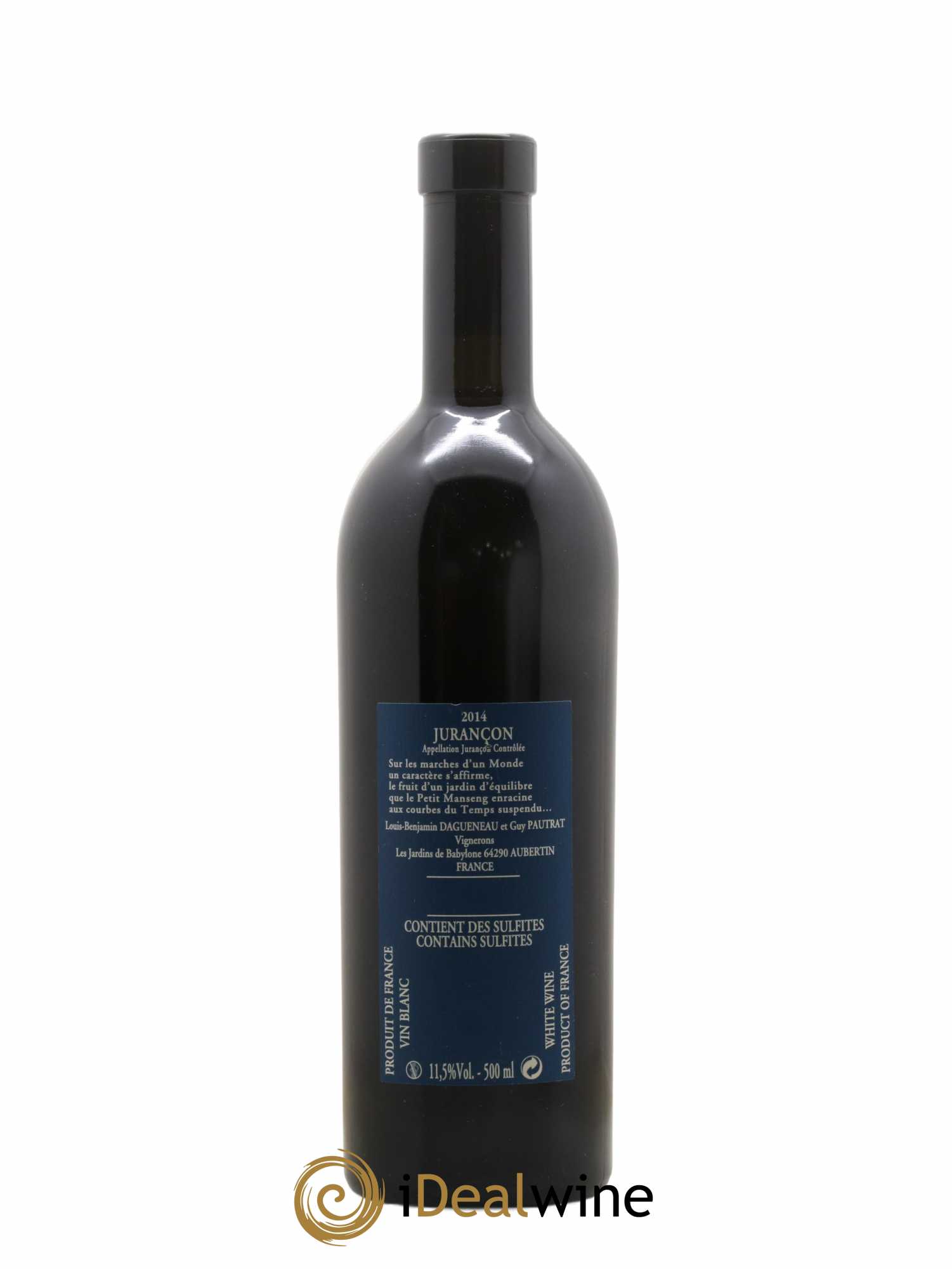 Vin de France (anciennement Jurançon) Jardins de Babylone Didier Dagueneau 50cl 2014 - Lot de 1 bouteille - 1
