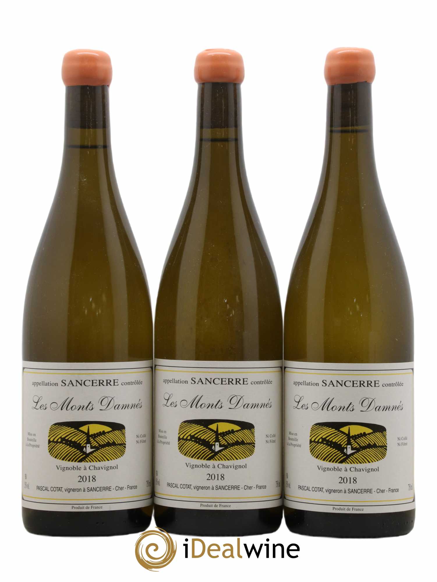 Sancerre Les Monts Damnés Pascal Cotat 2018 - Lot de 3 bouteilles - 0