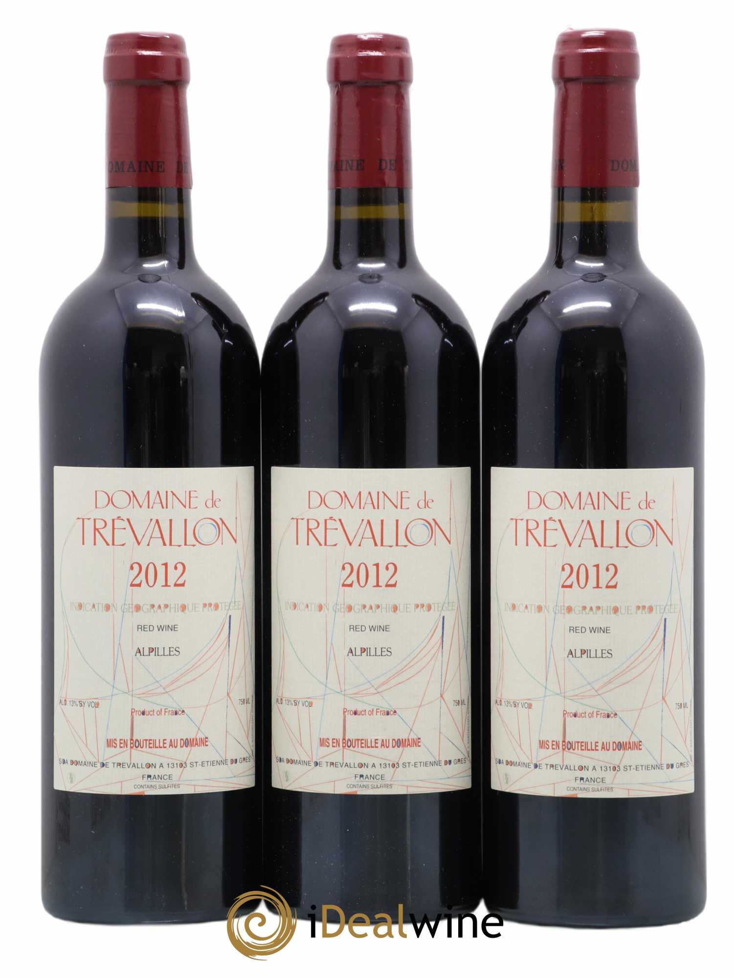 Alpilles Trévallon (Domaine de) Eloi Dürrbach 2012 - Lot de 3 bouteilles - 0