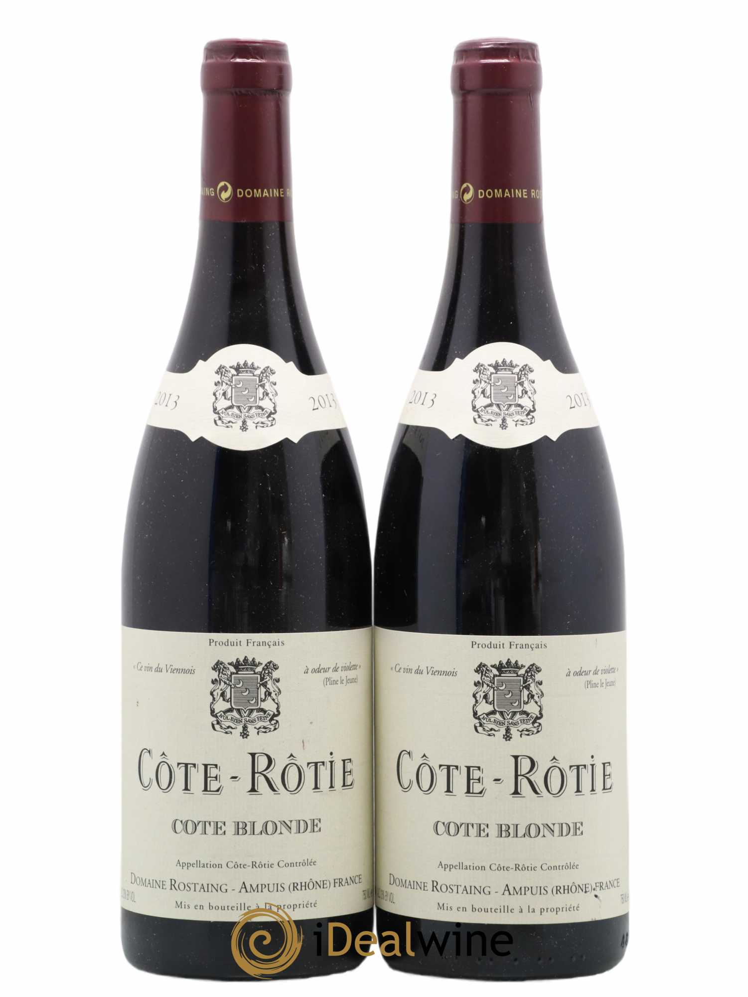 Côte-Rôtie Côte Blonde René Rostaing 2013 - Lot of 2 bottles - 0