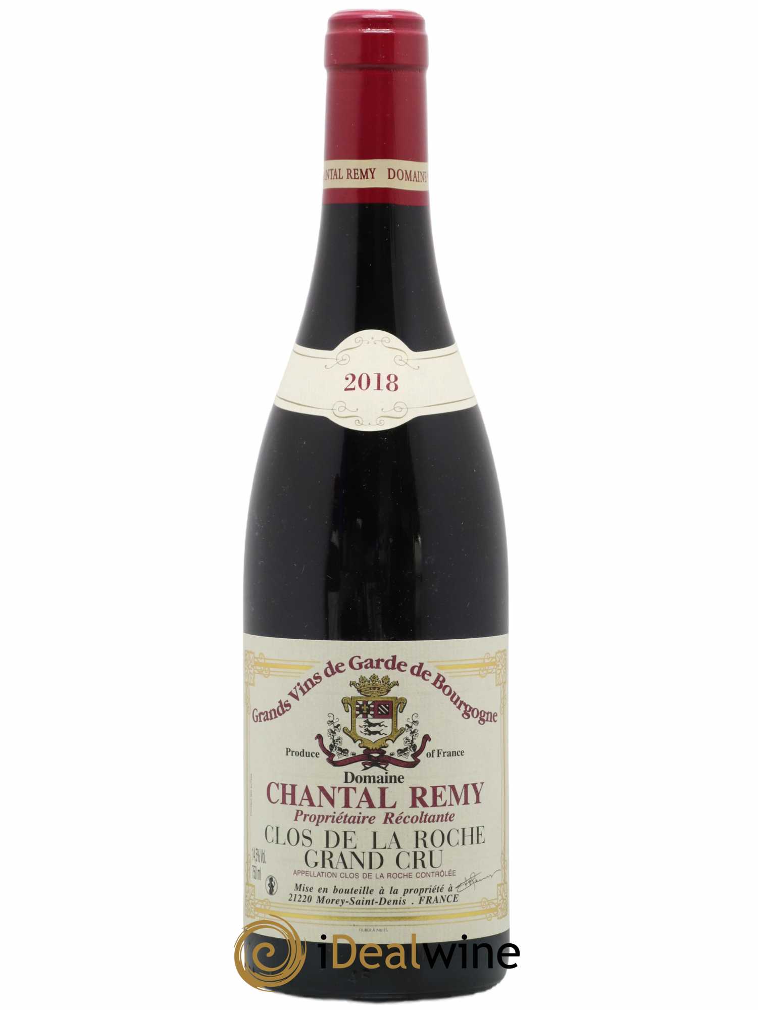 Clos de la Roche Grand Cru Louis Remy - Chantal Remy (Domaine) 2018 - Posten von 1 Flasche - 0